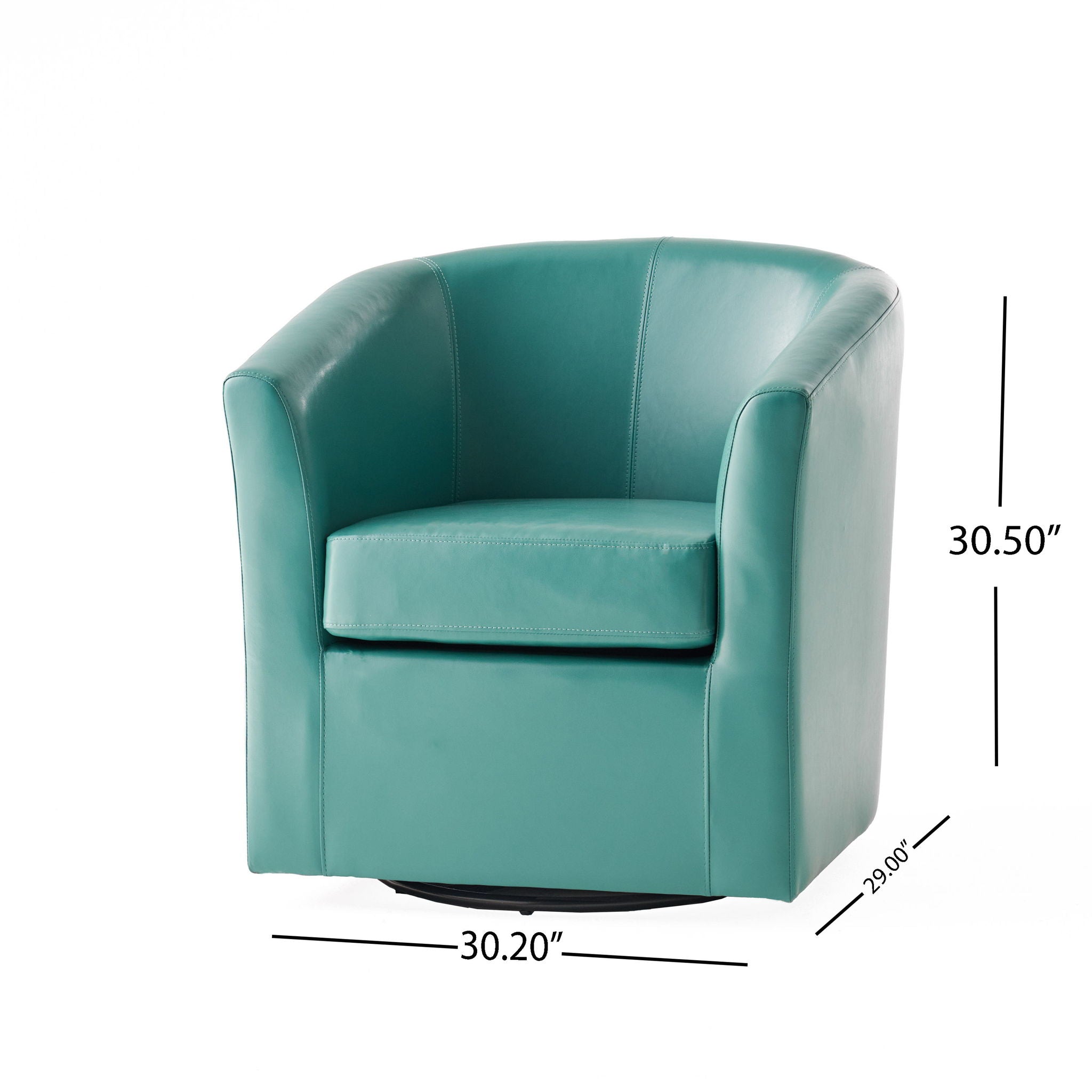 Melodize - Swivel Club Chair With Barrel Shape Design