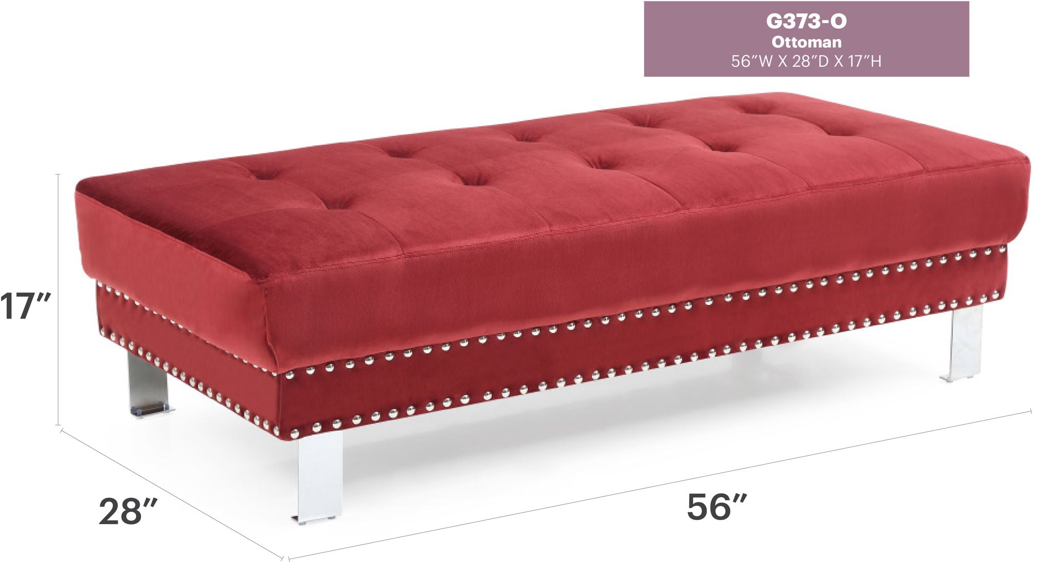 Elegant Contemporary Ottoman - Best Buy Furniture