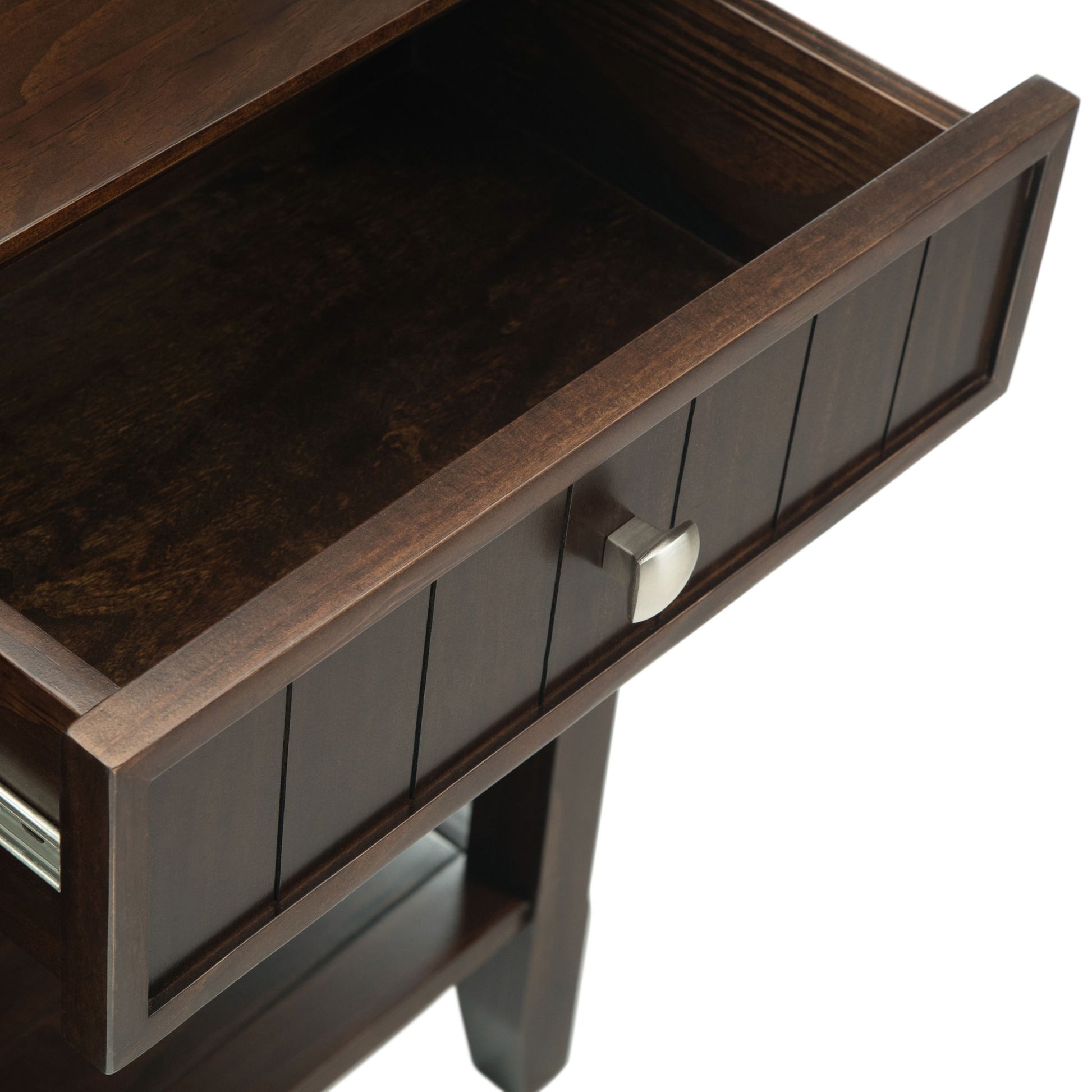 Acadian - Wide Console Sofa Table - Brunette Brown - Best Buy Furniture
