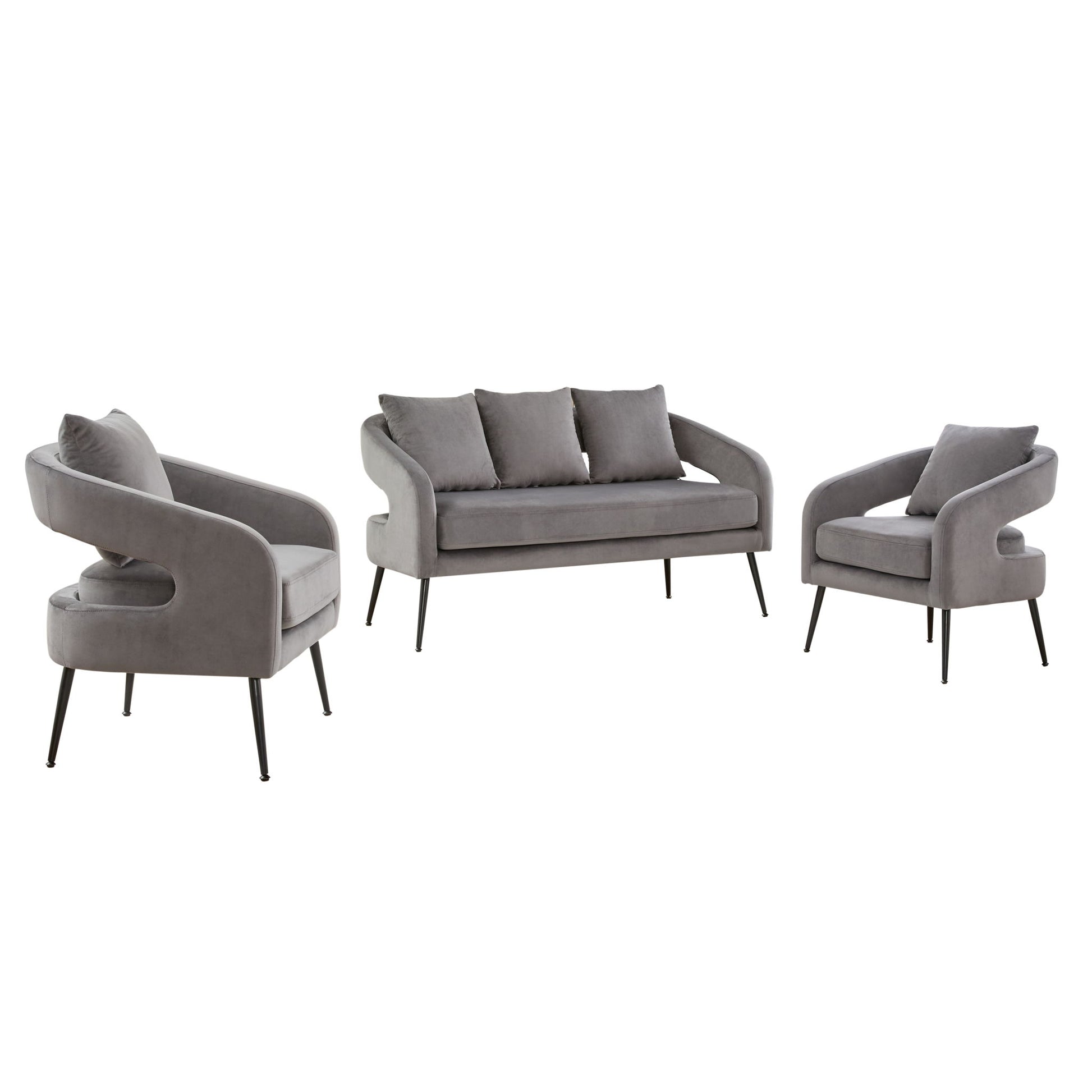 3 Piece Living Room Set, Loveseat & 2 Accent Chairs - Best Buy Furniture