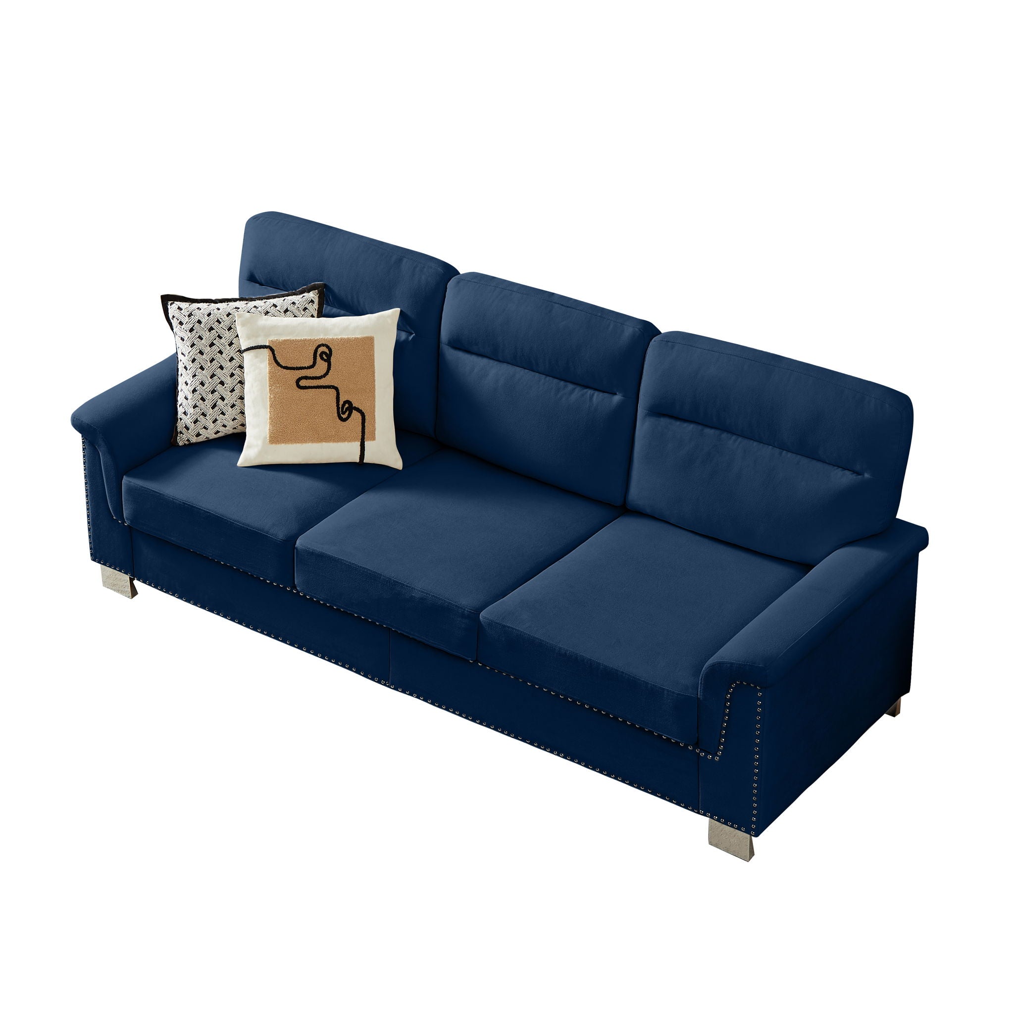 3 Seater Elegant Stationary Sofa