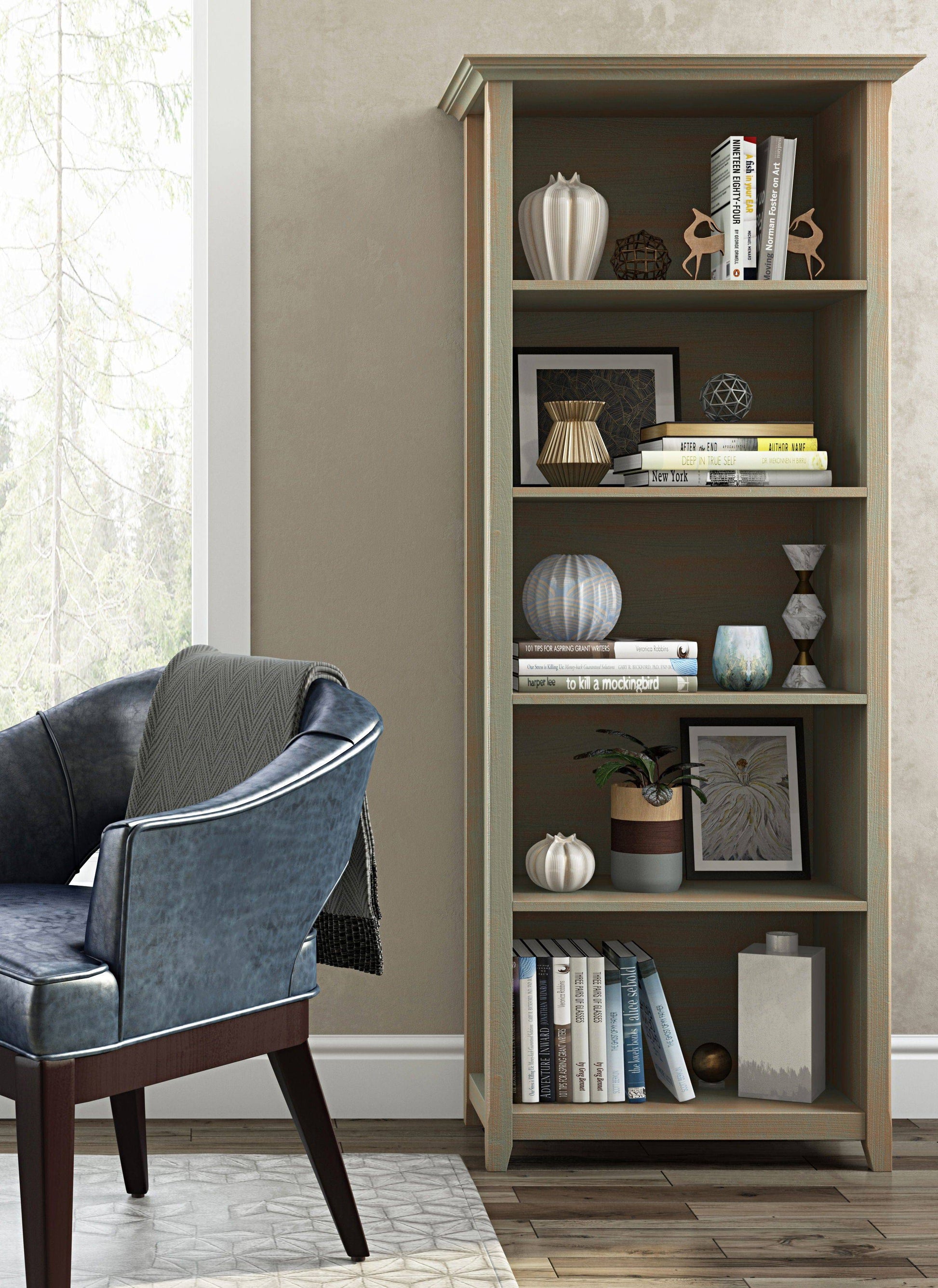Amherst - 5 Shelf Bookcase, Handcrafted - Best Buy Furniture