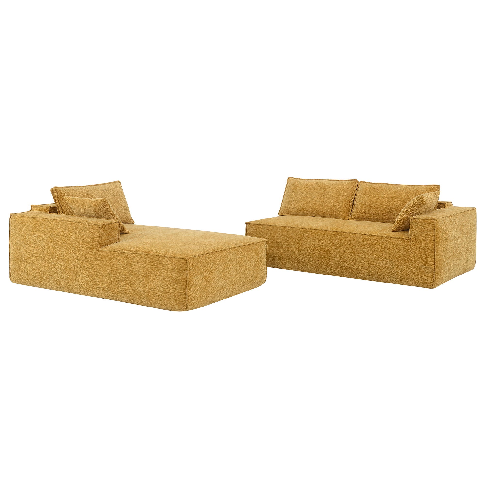 Free Combination Minimalist Style Modular Sectional, Wrinkle Resistant Couch Set L Shaped Compressed Sofa For Living Room