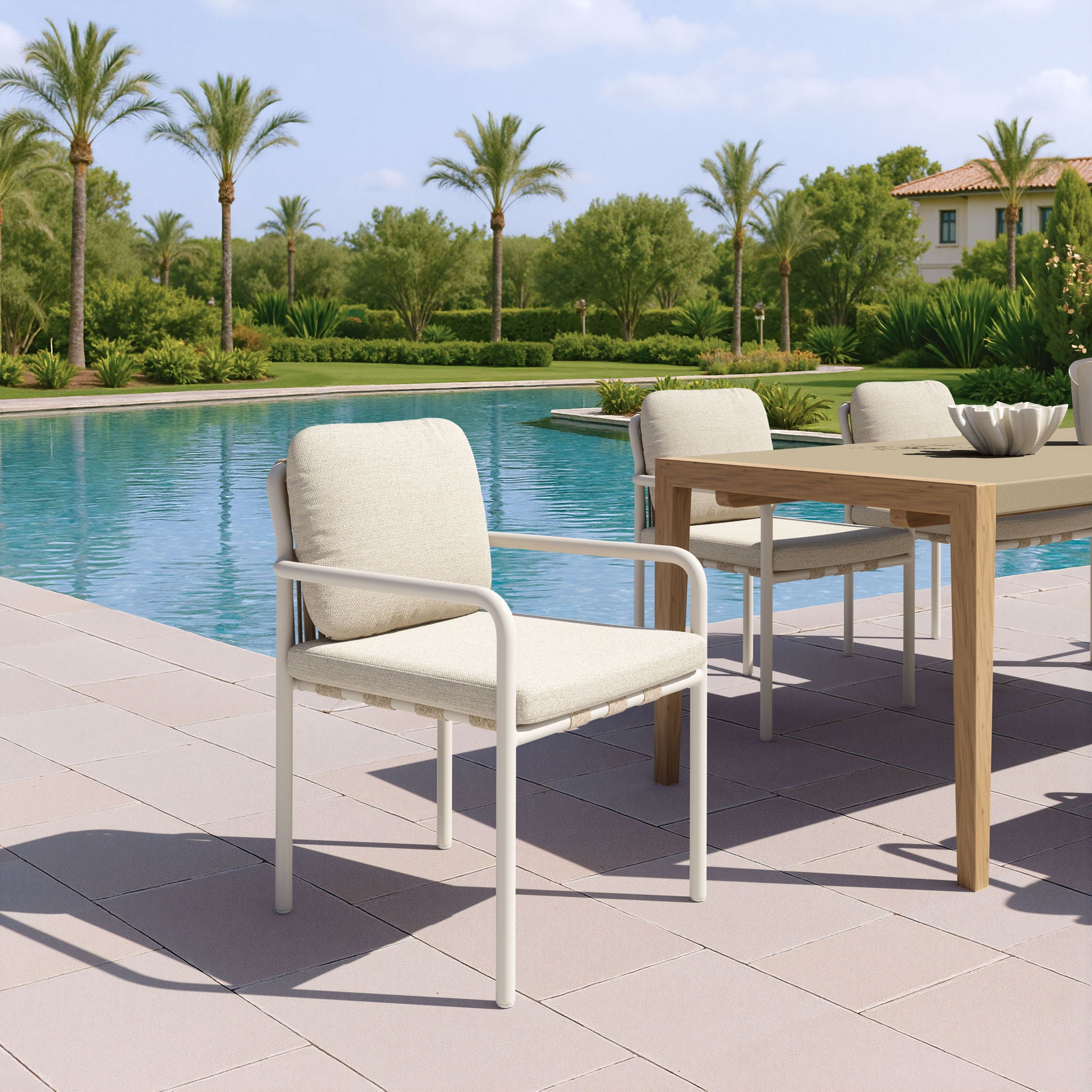 Aite - Outdoor Dining Chair (Set of 2) - Beige