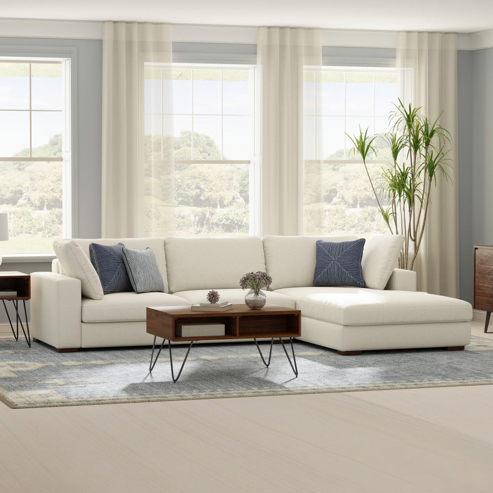 Charlie - Upholstered Deep Seater Sectional Sofa - Best Buy Furniture