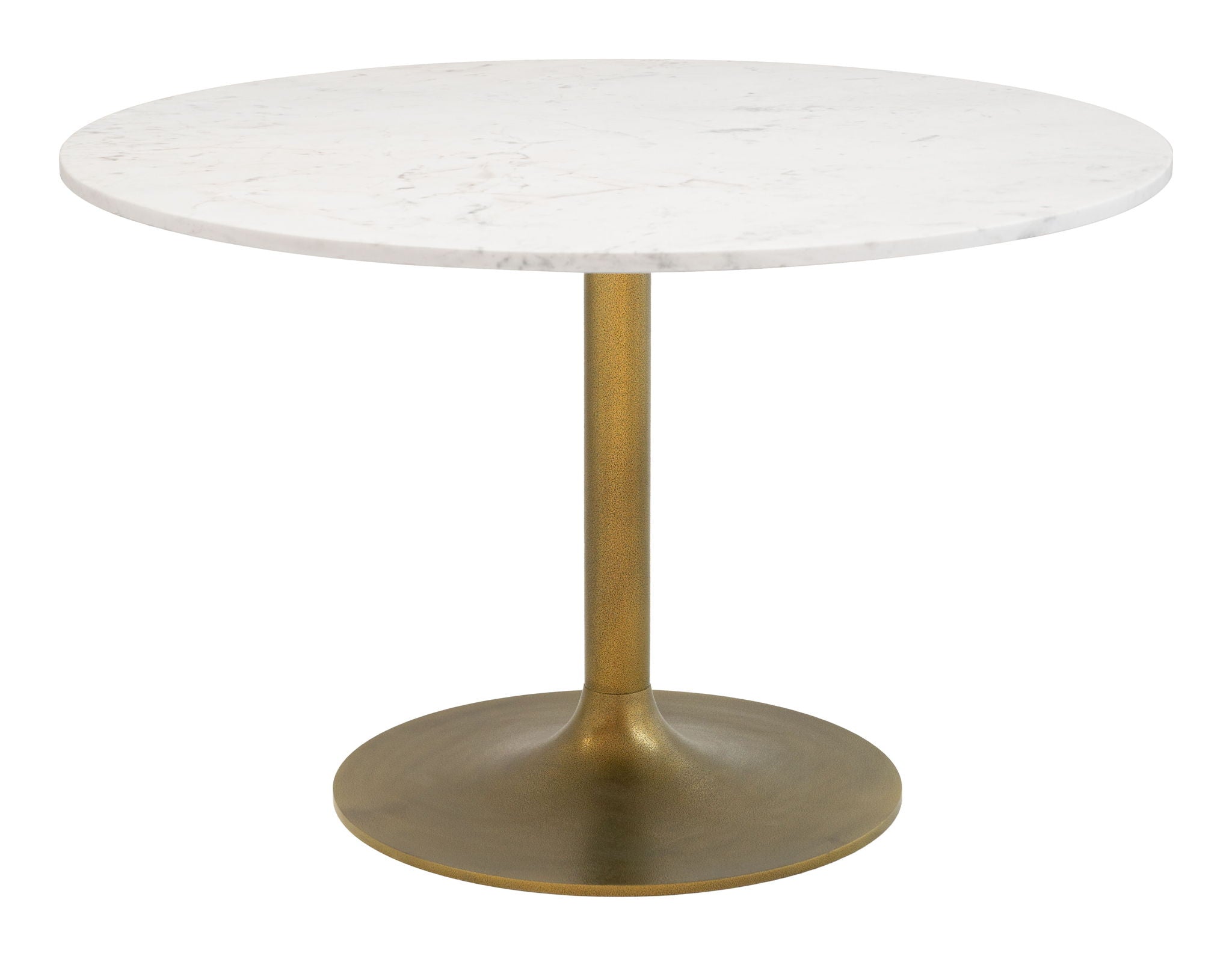 Ithaca - Dining Table - White / Gold