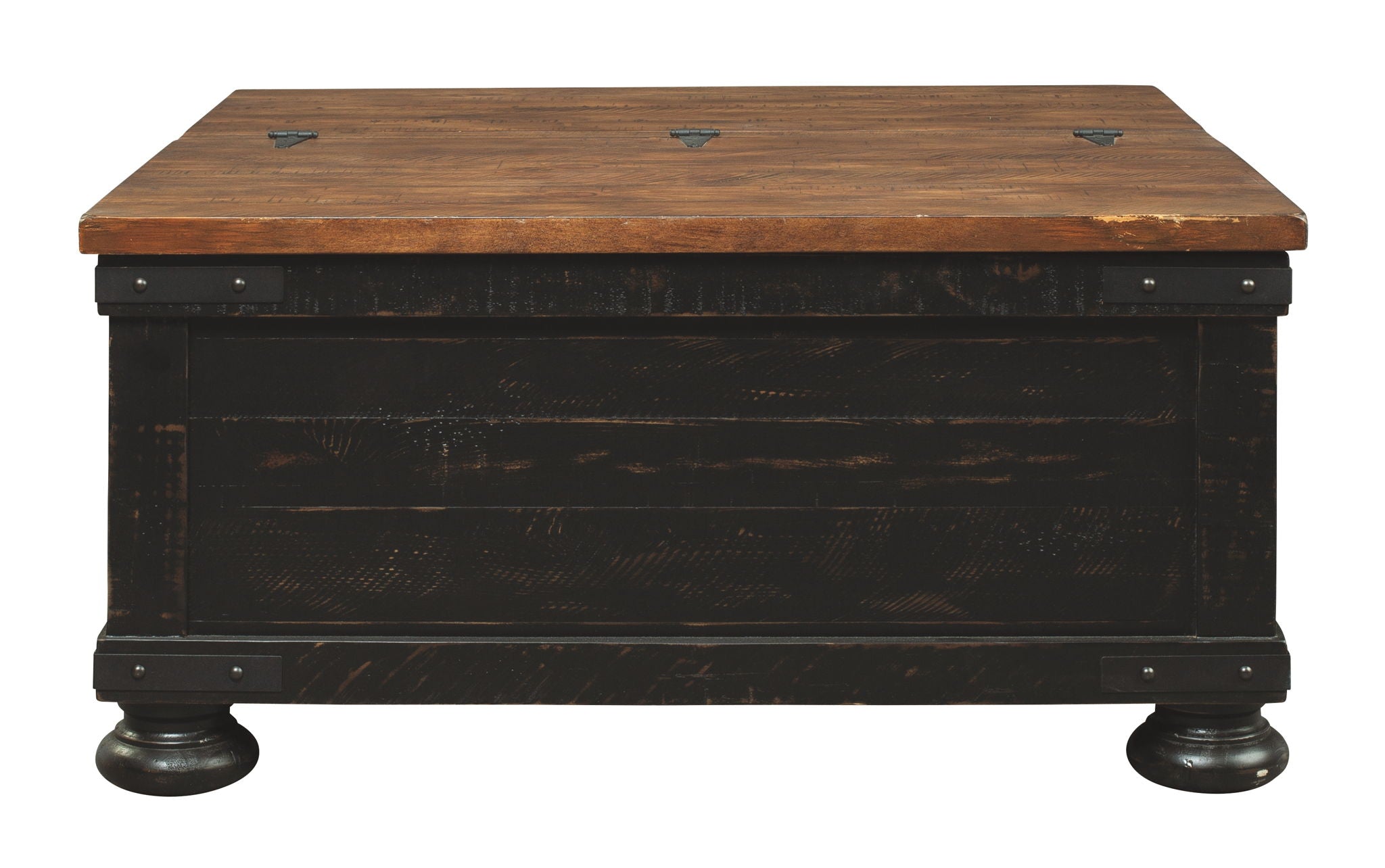 Valebeck - Lift Top Cocktail Table - Black / Brown