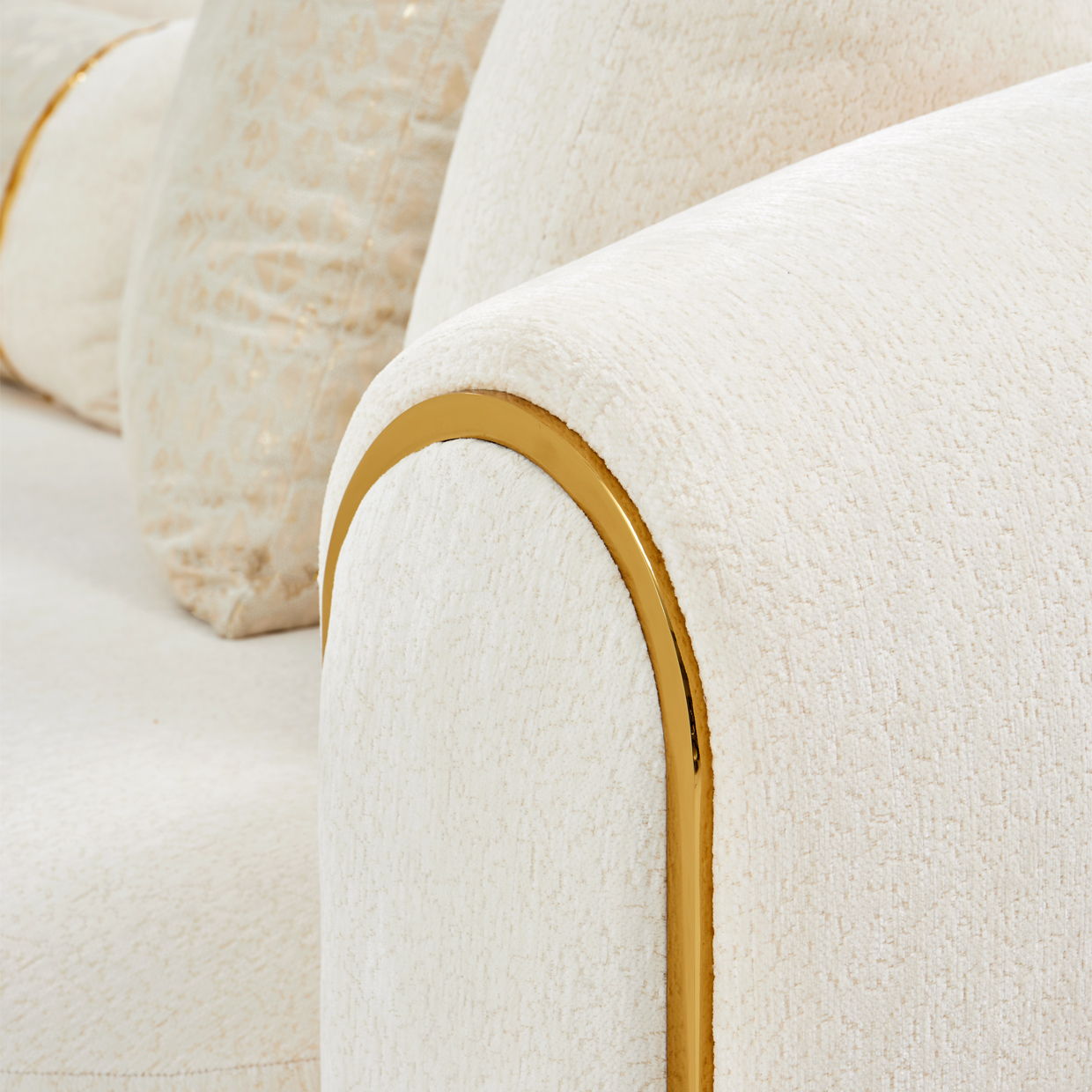Sassani - Sofa - Crepe / Gold