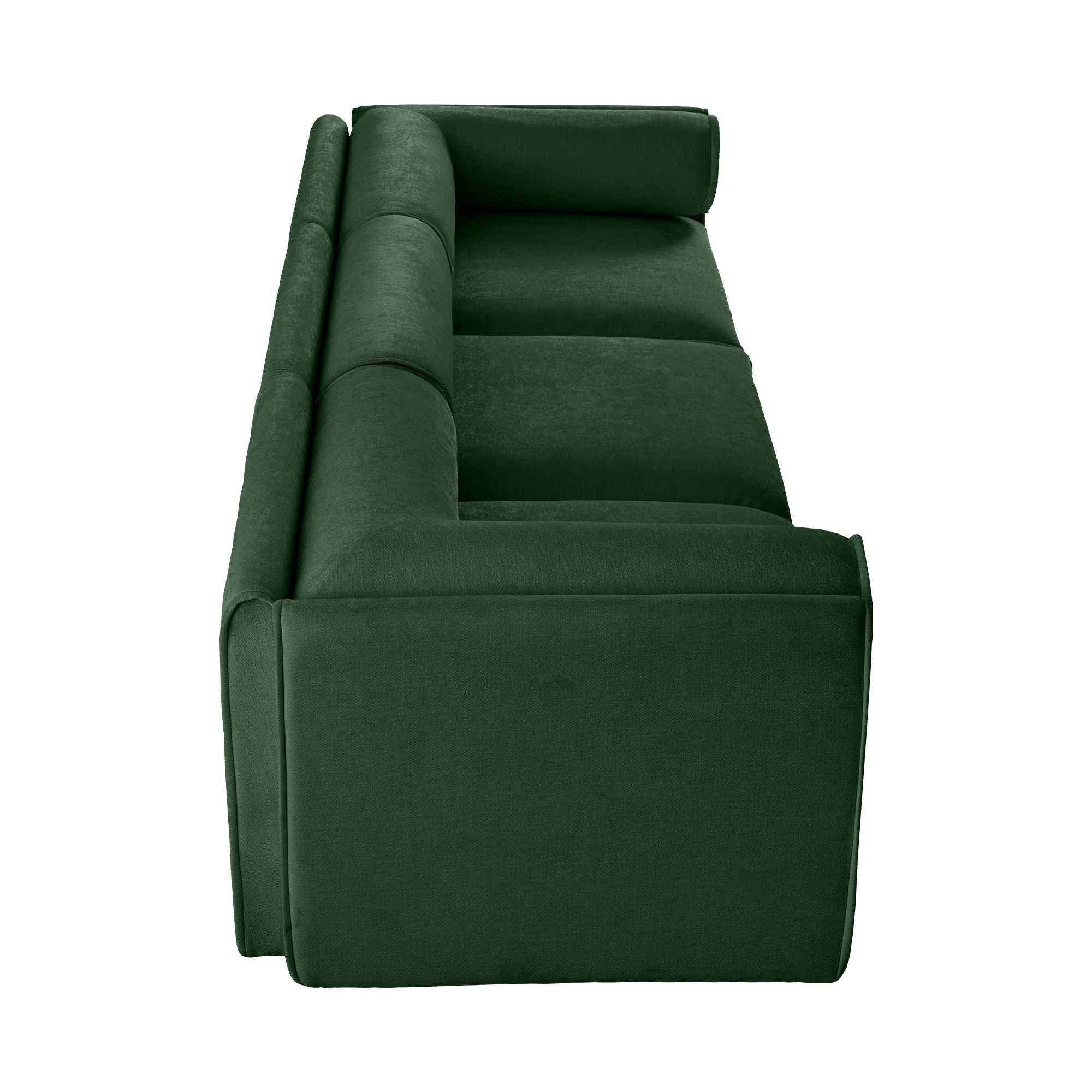 Stylish Chenille Sofa With Storage Seat And Cylindrical Backrest - Best Buy Furniture