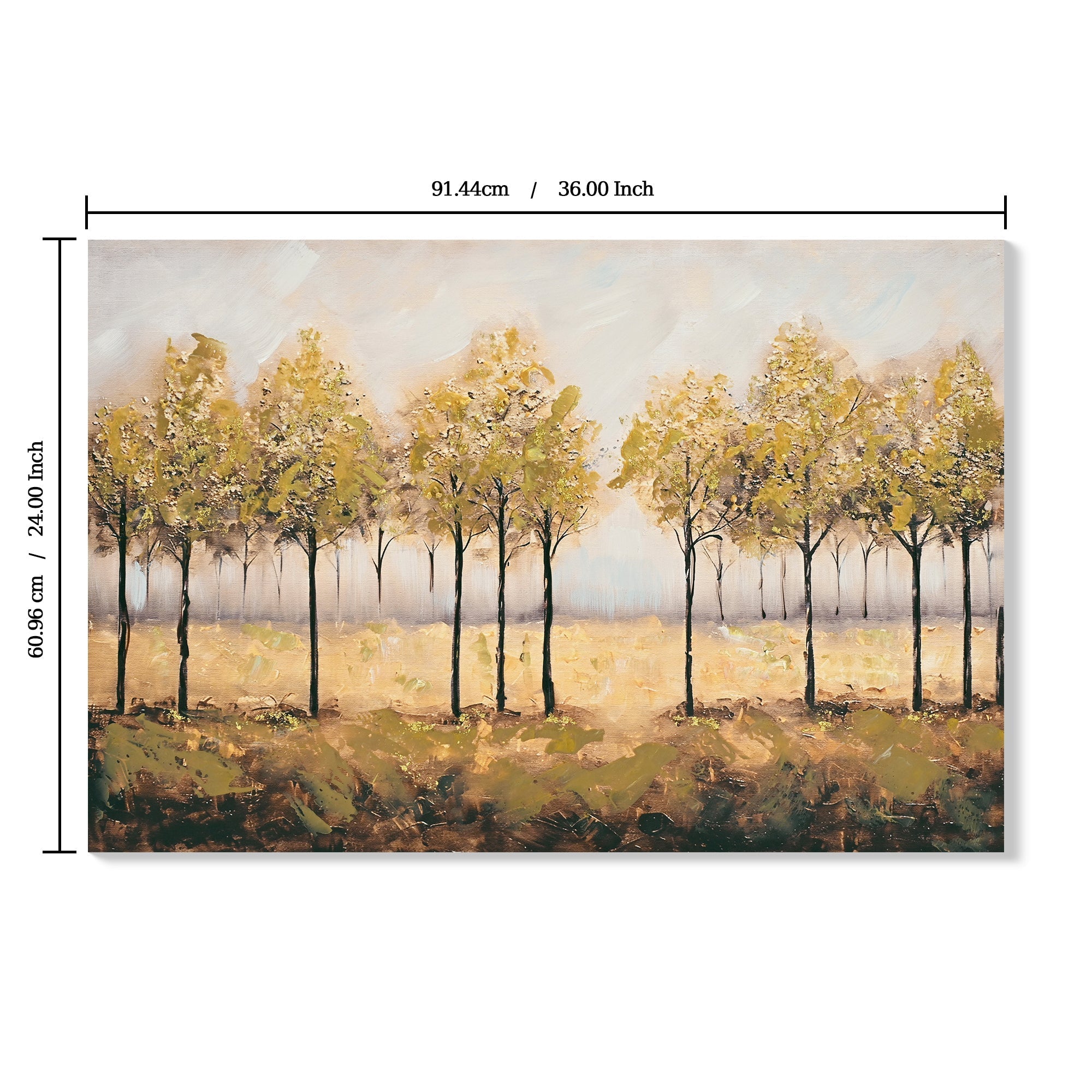 Framed Autumn Embellishments Canvas Wall Art