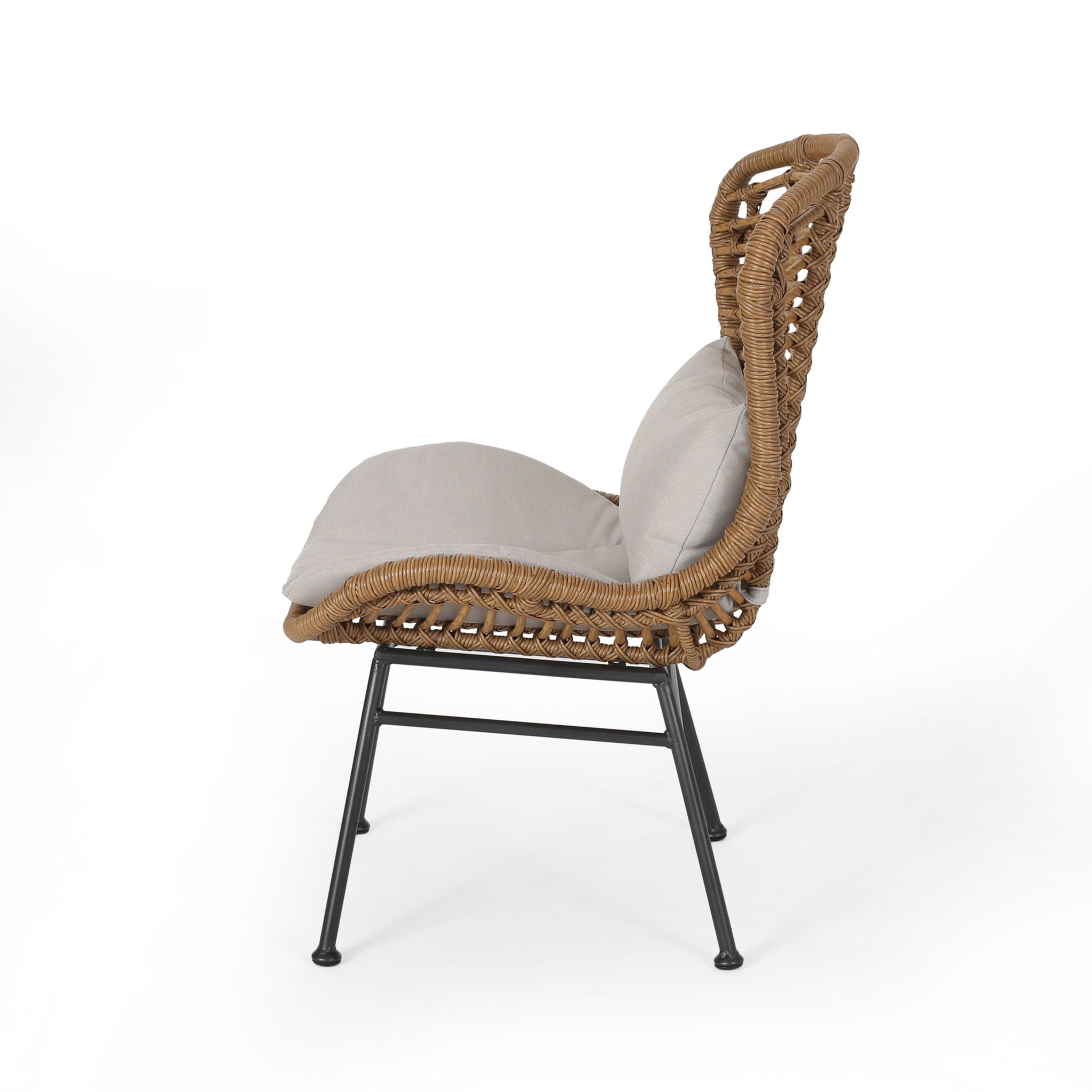 Calypso - Outdoor Chair With Water Resistance Cushion And Iron Frame