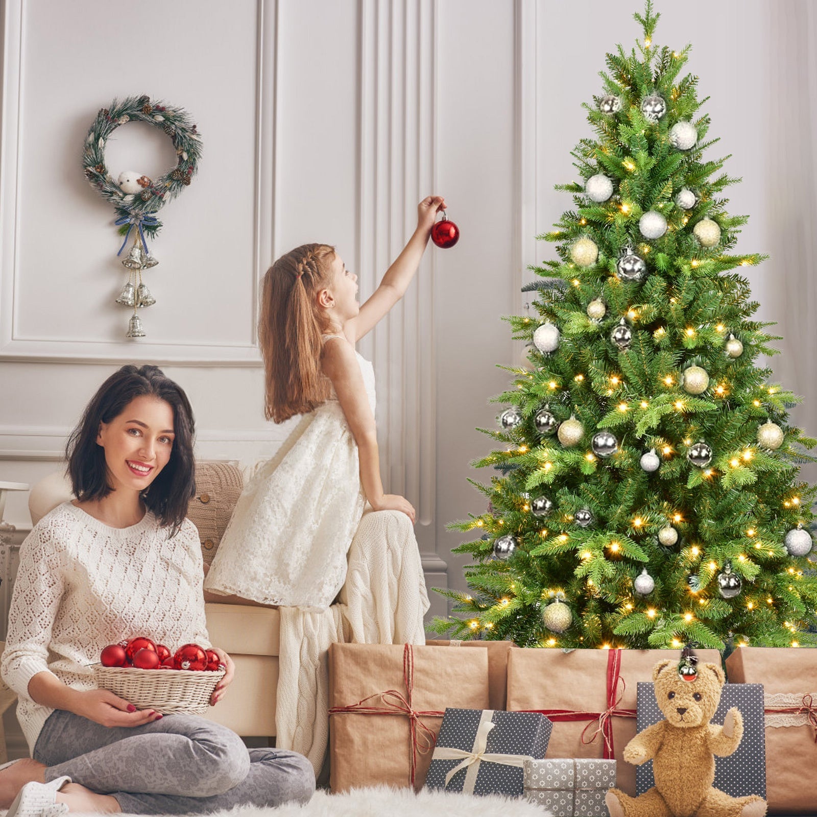 7ft-Pre-Lit-Christmas-Tree-with-450-Warm-White-LED-Lights-Christmas-Trees