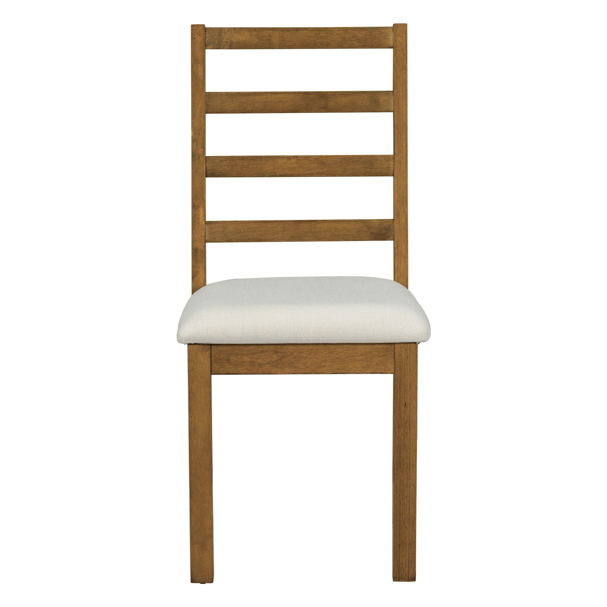 Topmax - 6 Piece Farmhouse Extendable Pedestal Dining Table Set With 18Inch Removable Leaf, Bench And 4 Ladder Back Dining Chairs - Best Buy Furniture