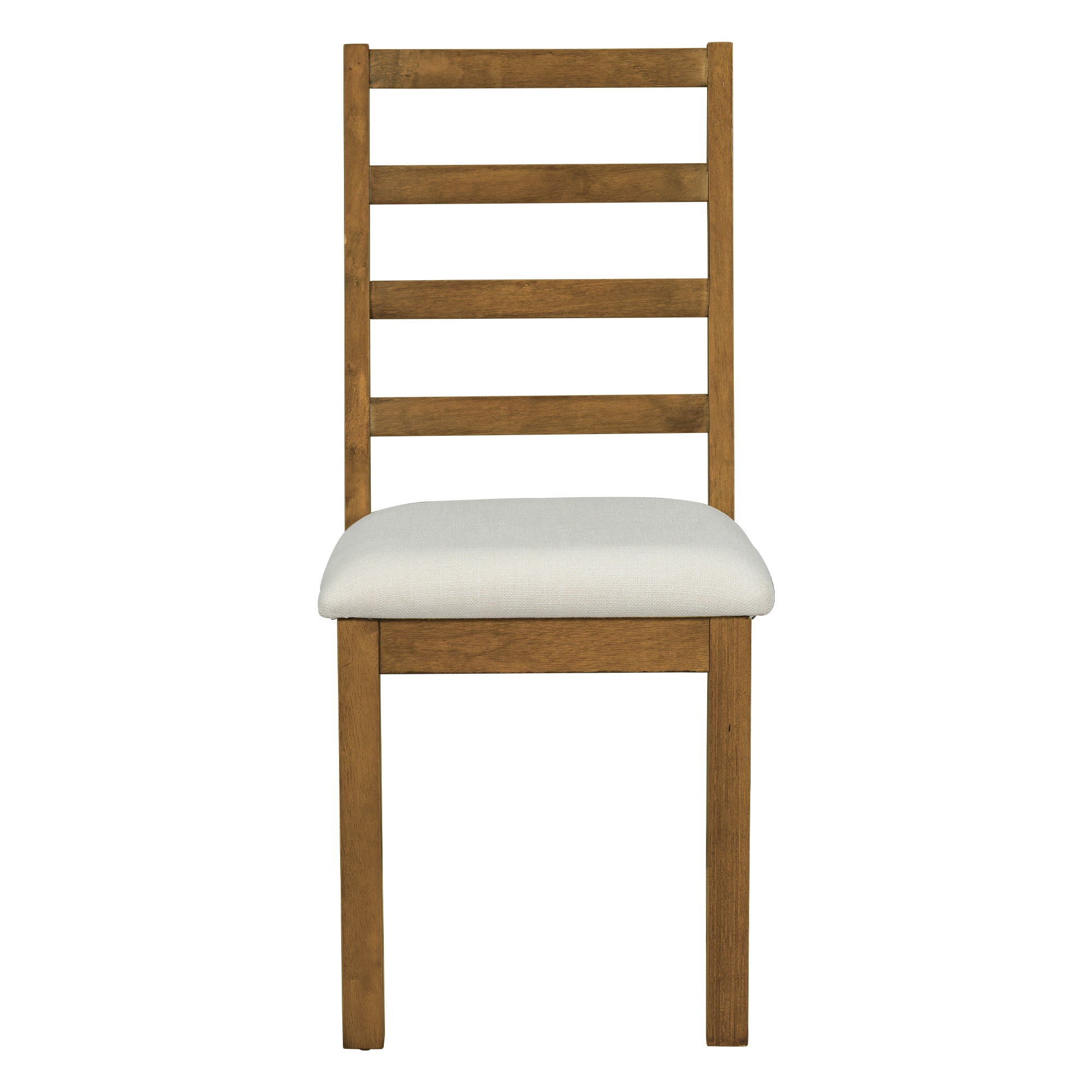 Topmax - 6 Piece Farmhouse Extendable Pedestal Dining Table Set With 18Inch Removable Leaf, Bench And 4 Ladder Back Dining Chairs - Best Buy Furniture