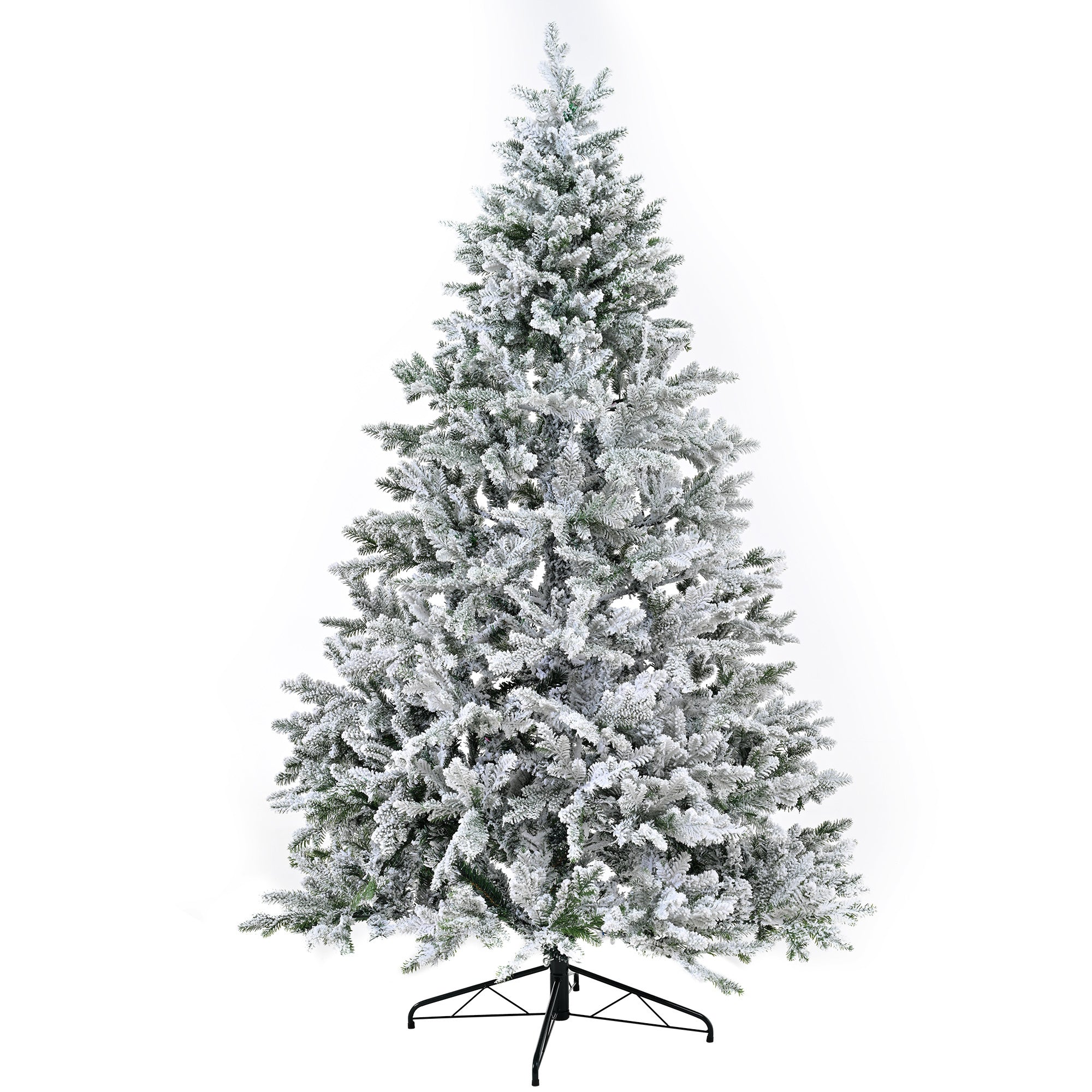 Premium-7FT-Snow-Flocked-Hinged-Artificial-Christmas-Tree-with-Fluffy-Branches-and-White-Snow-Tips-Christmas-Trees