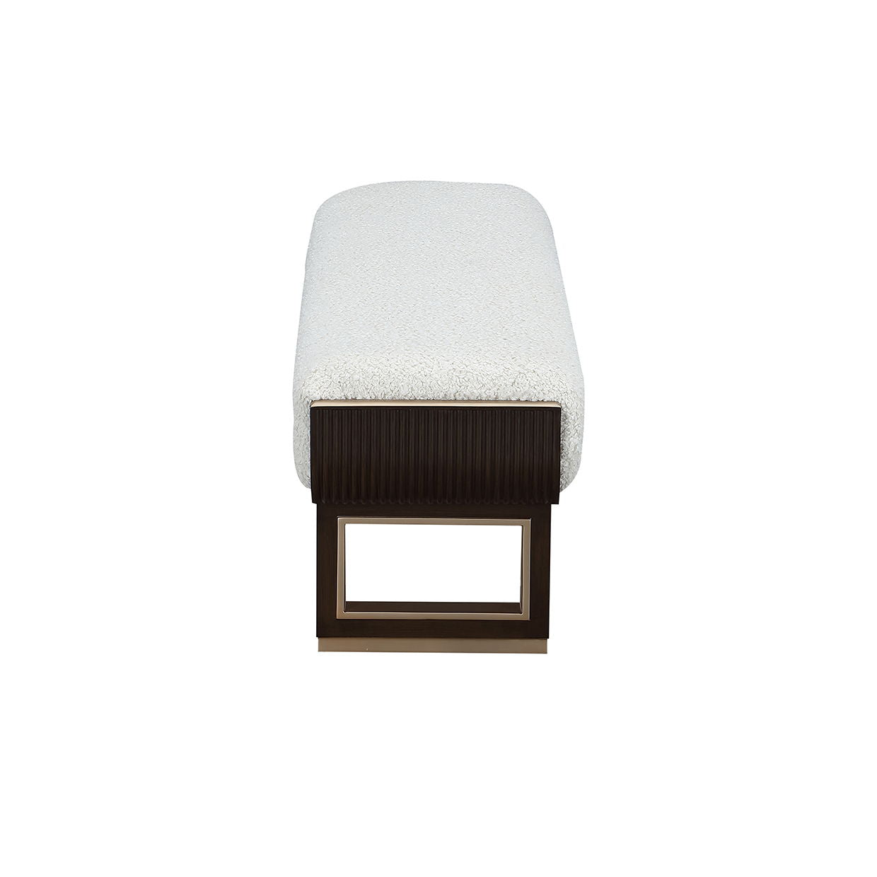West Kensington - Accent Bench - Cream Puff / Medium Espresso