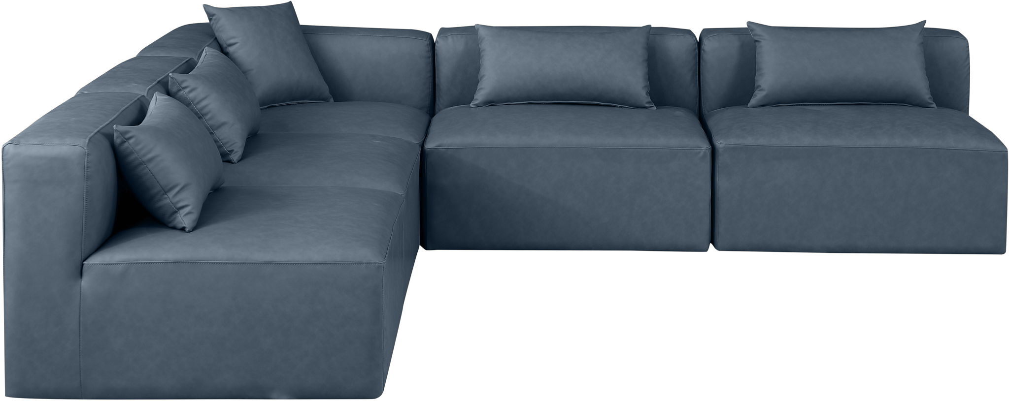 Cube - 5 Piece Modular Corner Armless Sectional - Best Buy Furniture