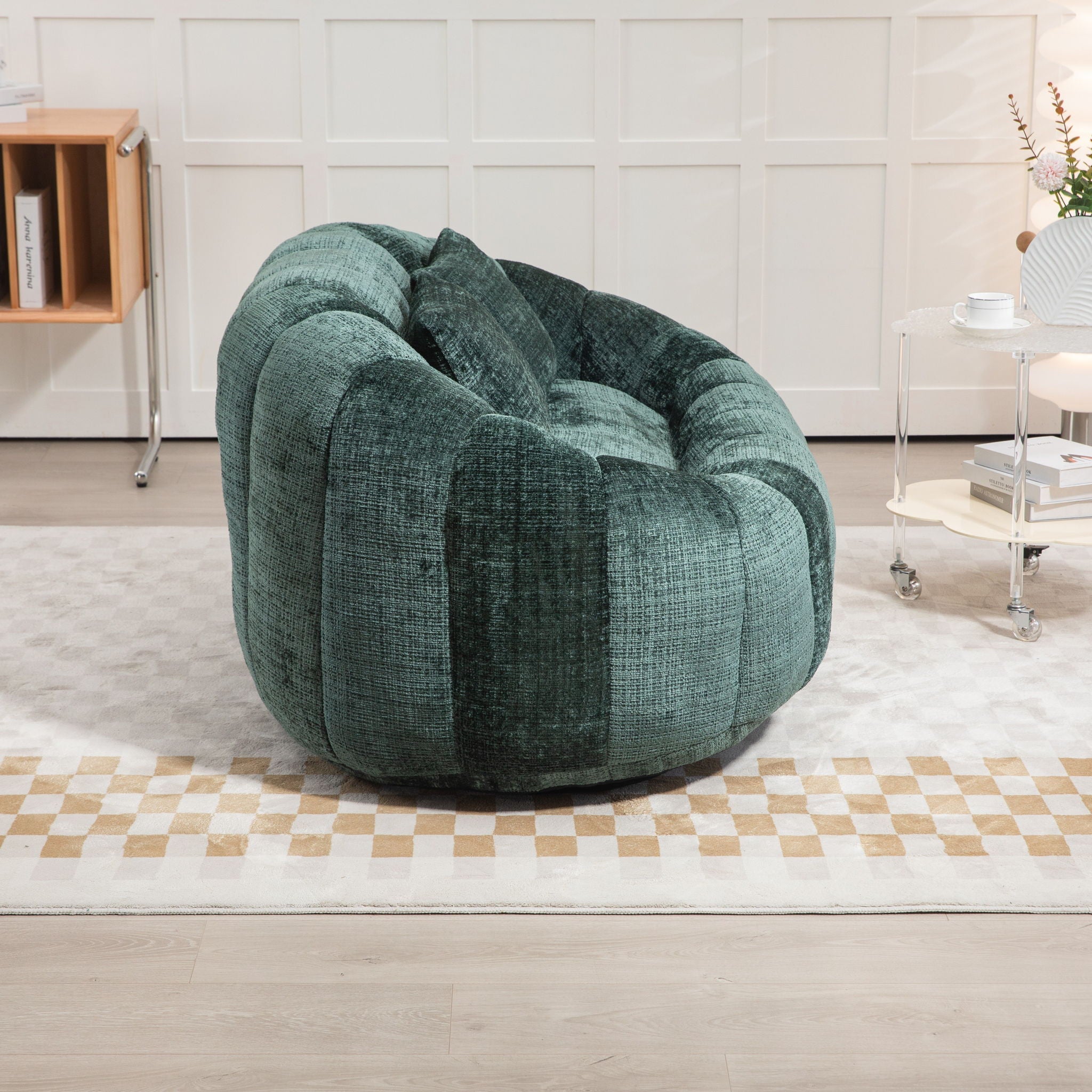 Bean Bag Lazy Sofa, Durable Comfort Lounger High Back Bean Bag Chair Couch