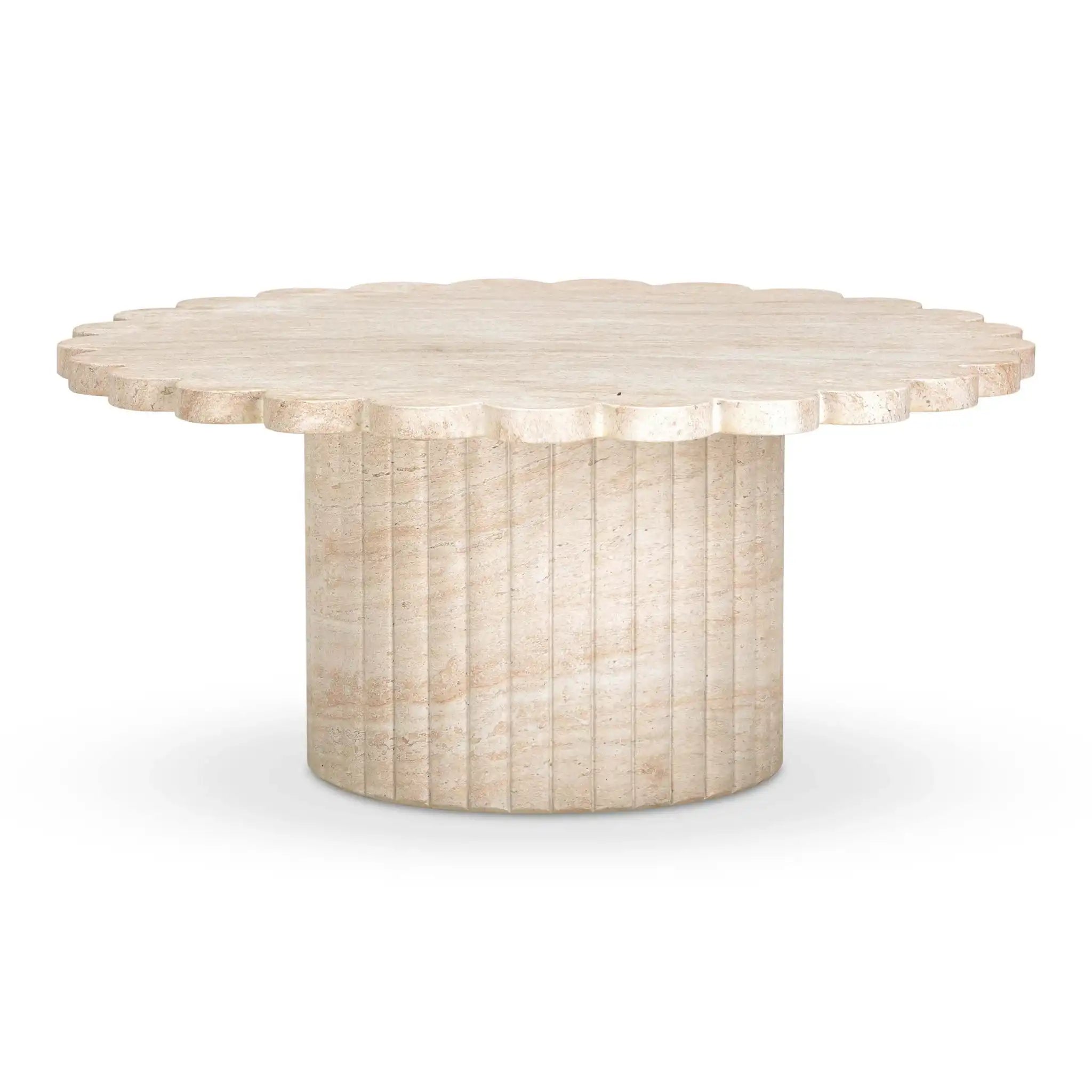 Blossom - Indoor / Outdoor Coffee Table - Washed Travertine