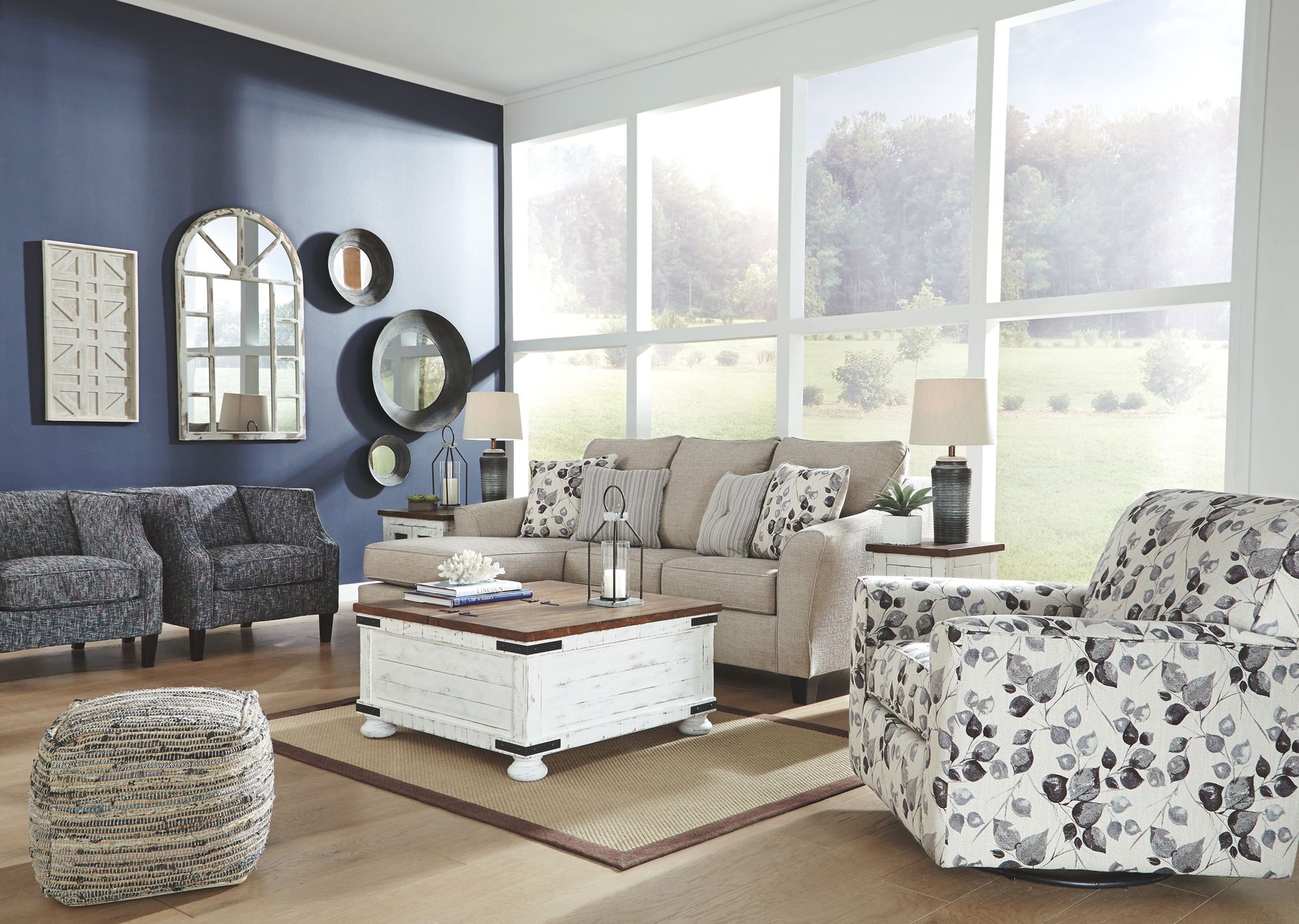 Abney - Swivel Accent Chair - Platinum - Best Buy Furniture
