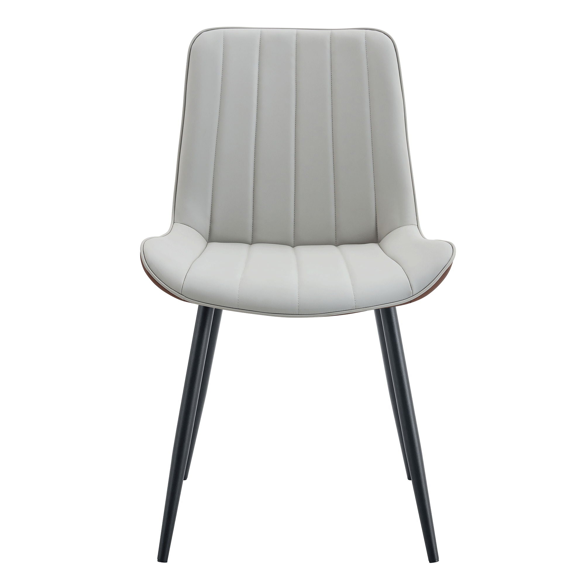 Modern Minimalist Dining Chair Set, Extended Seat Cushion