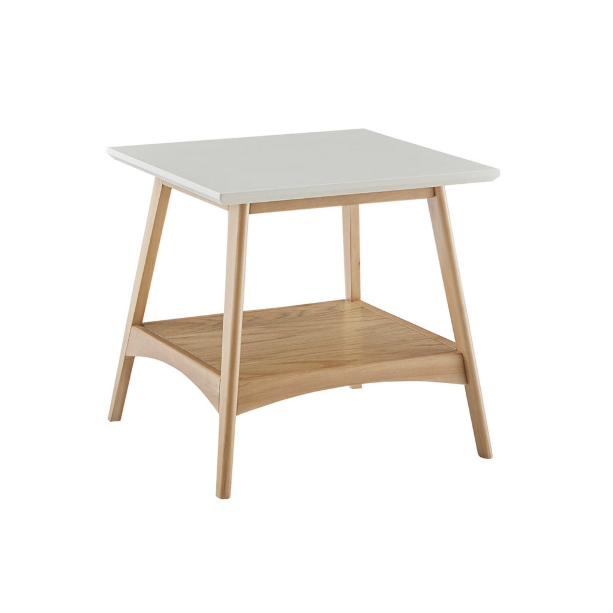 Mid-Century Modern Table With Lower Shelf
