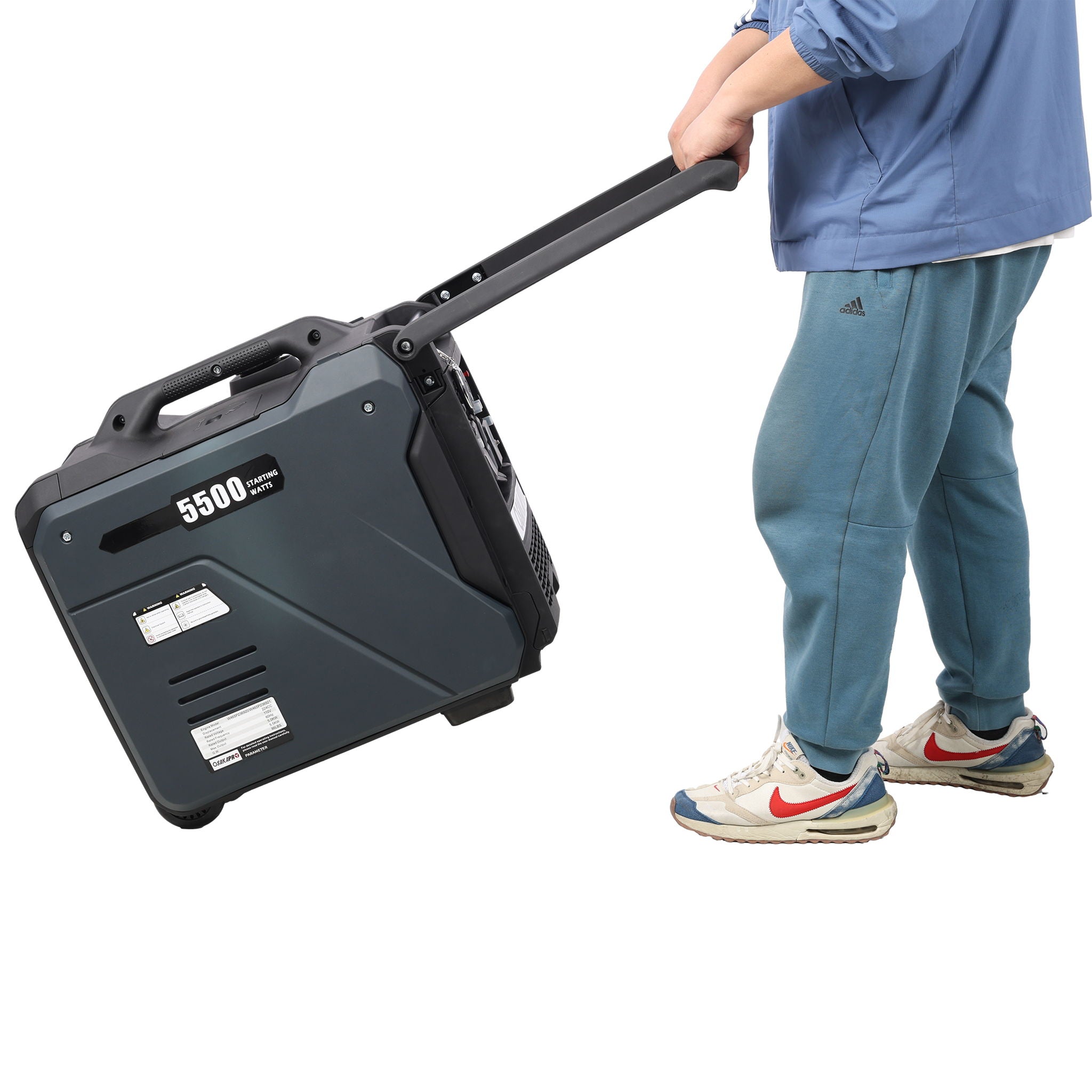 Super Quiet Inverter Generator 5.5Kw Portable Dual Fuel Electric & Remote Start Aluminium