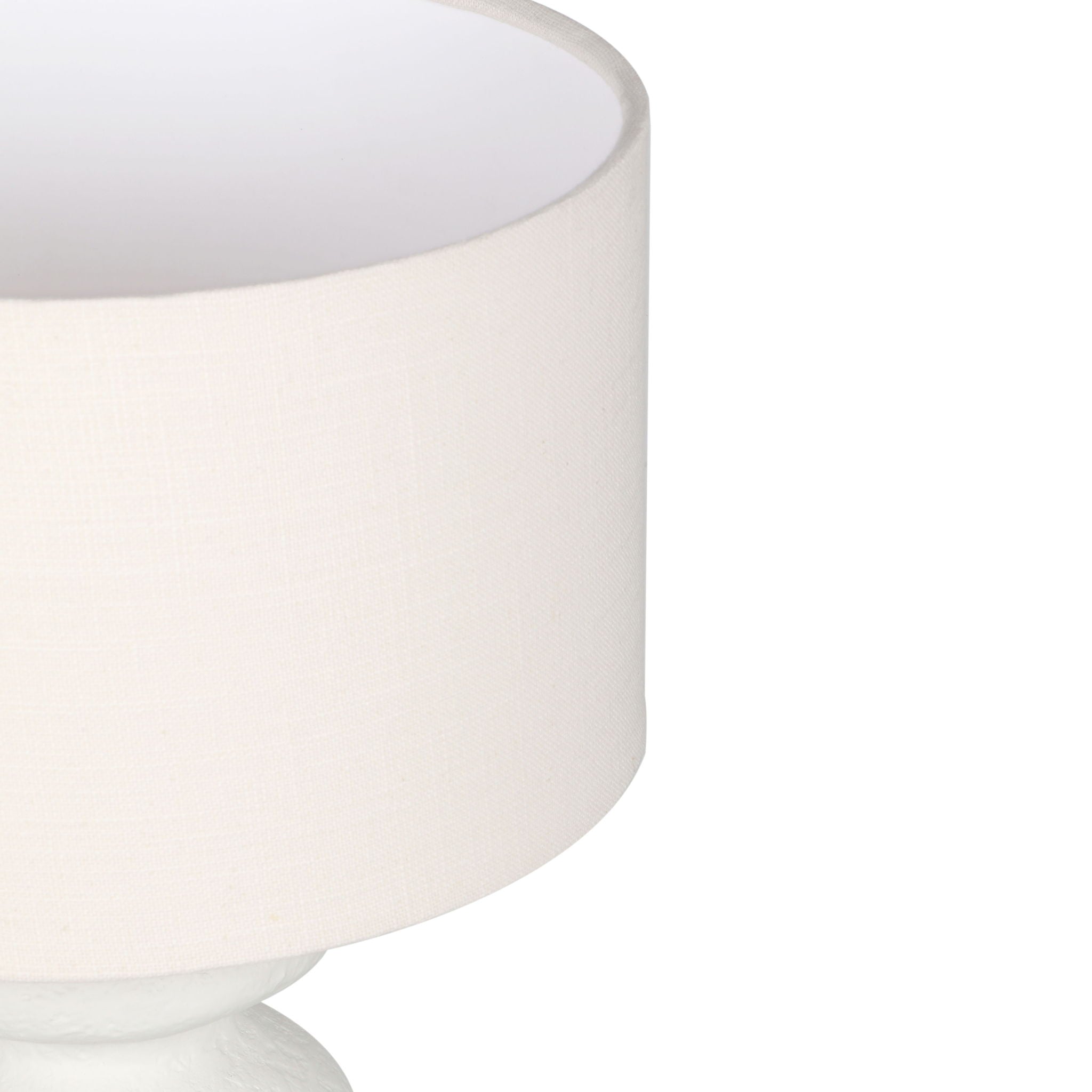 Riviera - Textured Table Lamp - Cream