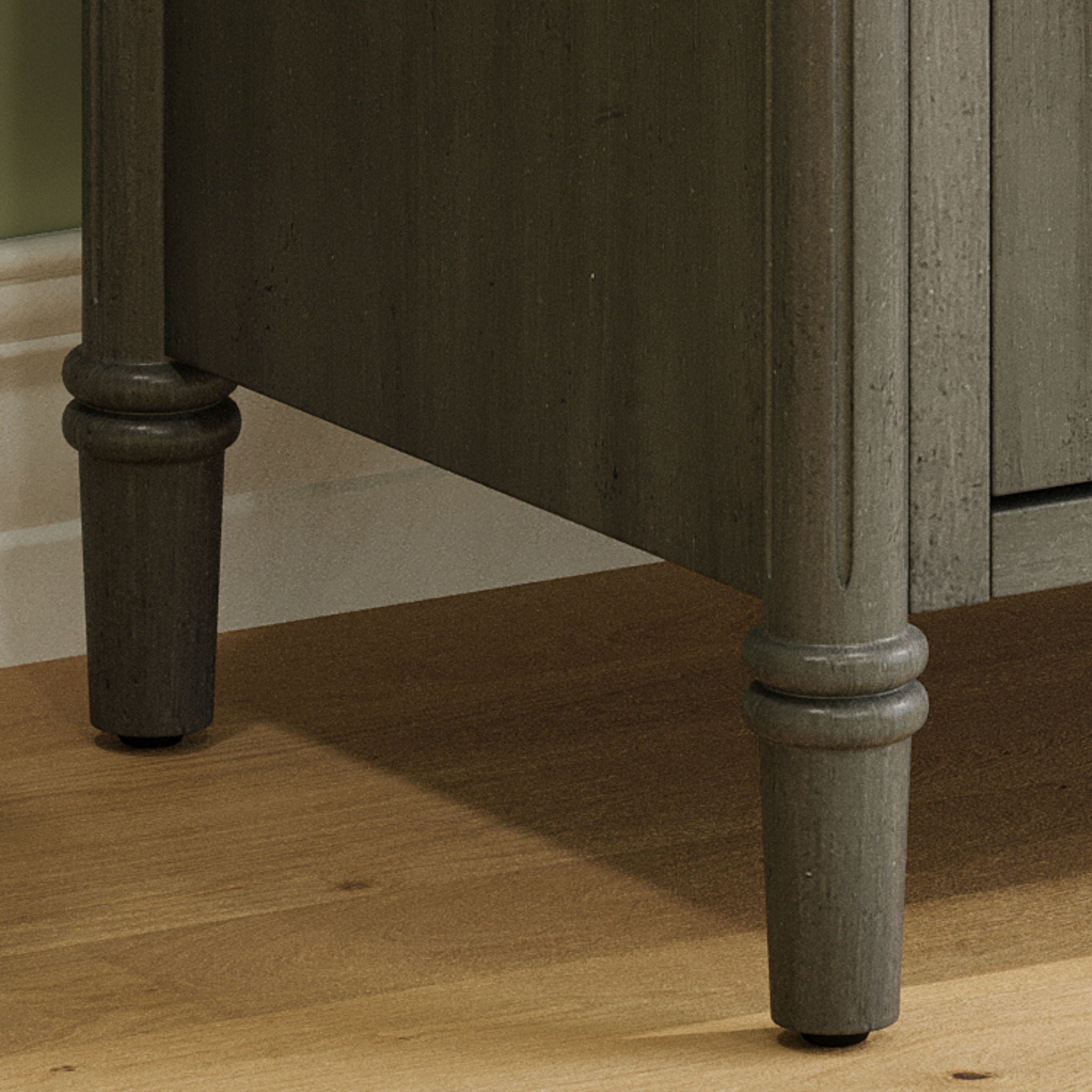 Vintage Bathroom Vanity With Sink, Rustic Cabinet With Soft Close Doors