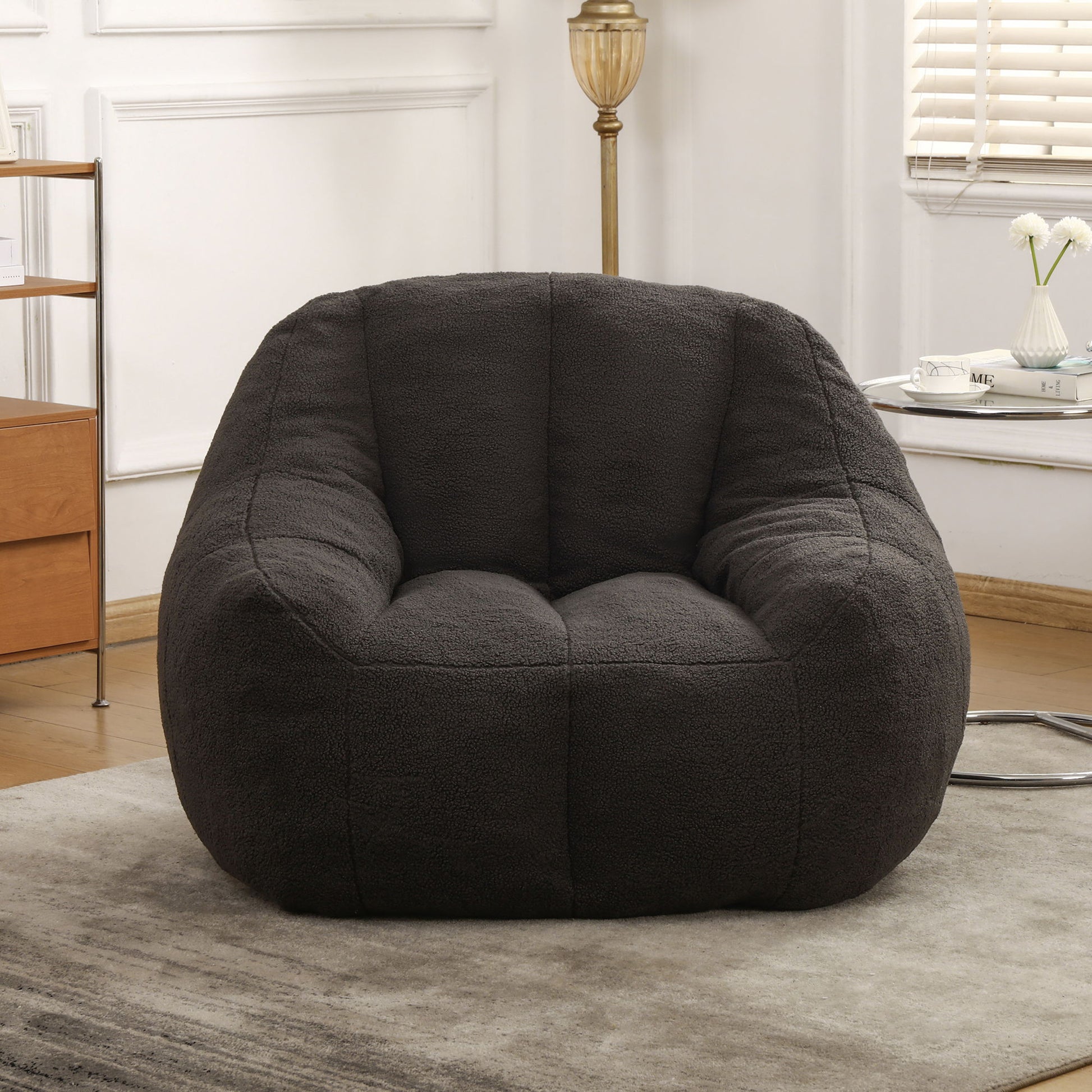 Comfy Bean Bag Chair With Memory Foam Filler, Tufted Soft - Best Buy Furniture