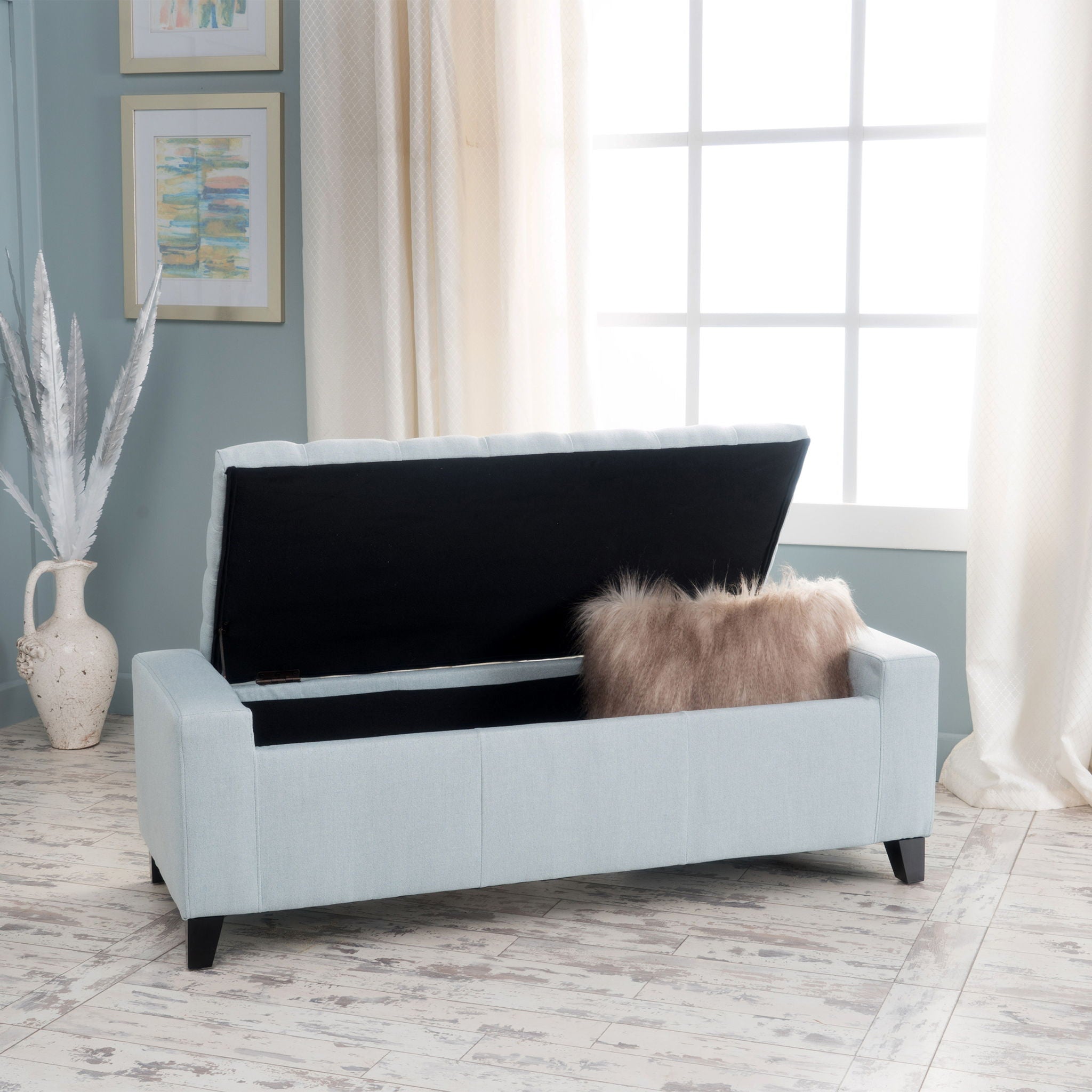 Guernsey - Ottoman Storage With Tufted Top - Best Buy Furniture