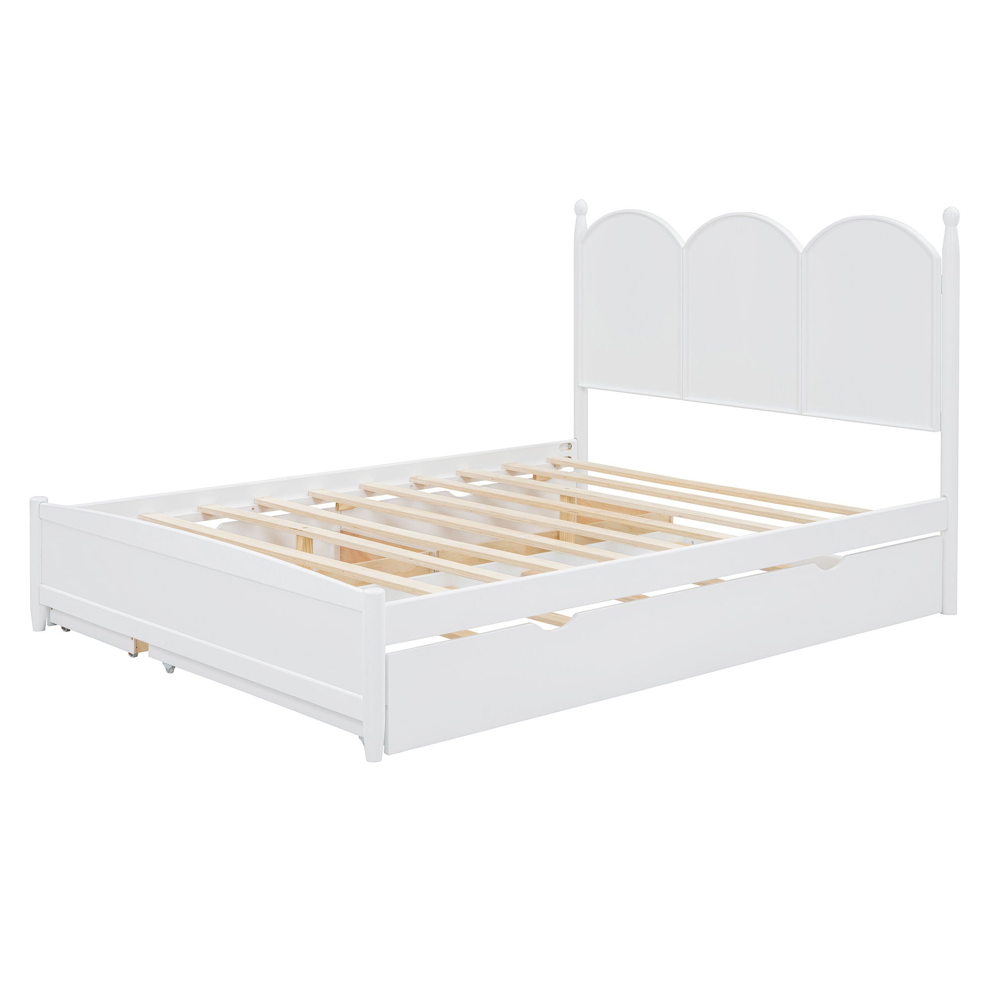 Platform Bed With With 2 Big Drawers And Trundle