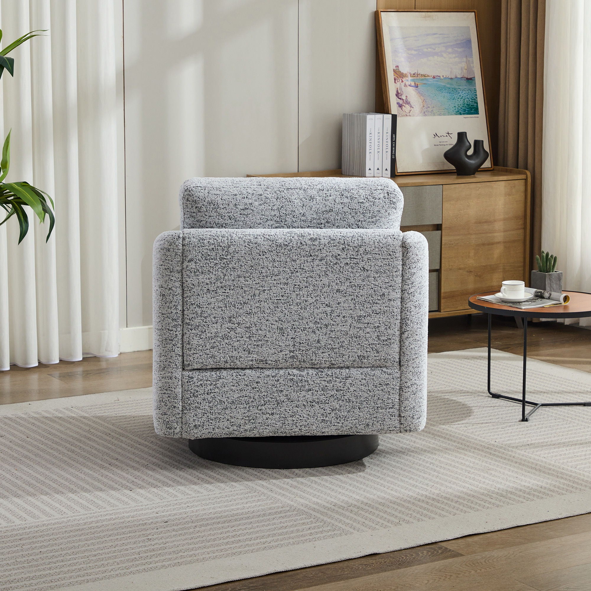 Swivel Accent Chair, 360 Degree For Living Room