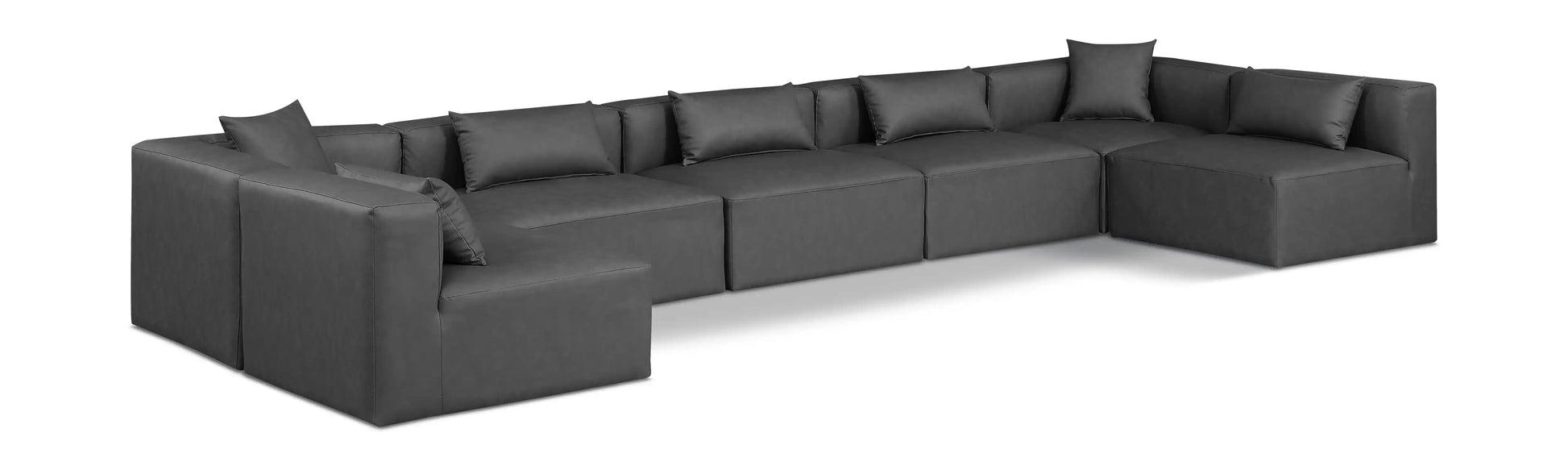 Cube - 7 Piece Modular U-Shaped Sectional - Best Buy Furniture