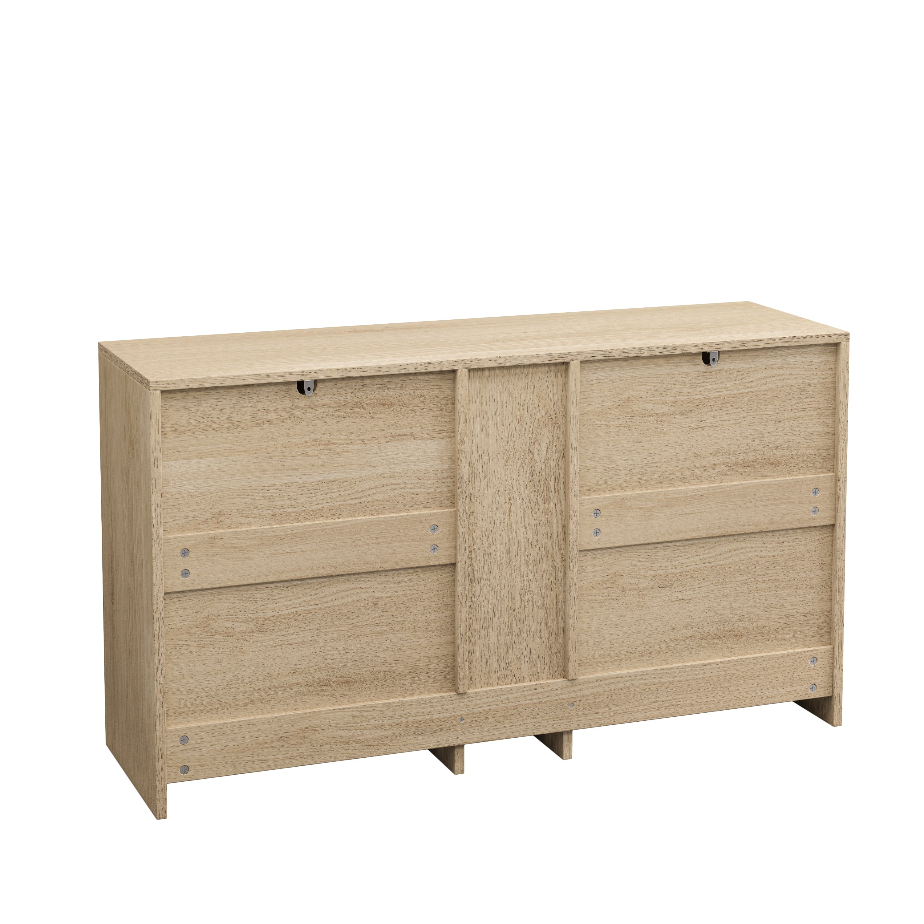 Natural Rattan Locker with 9 Drawers and Metal Handles
