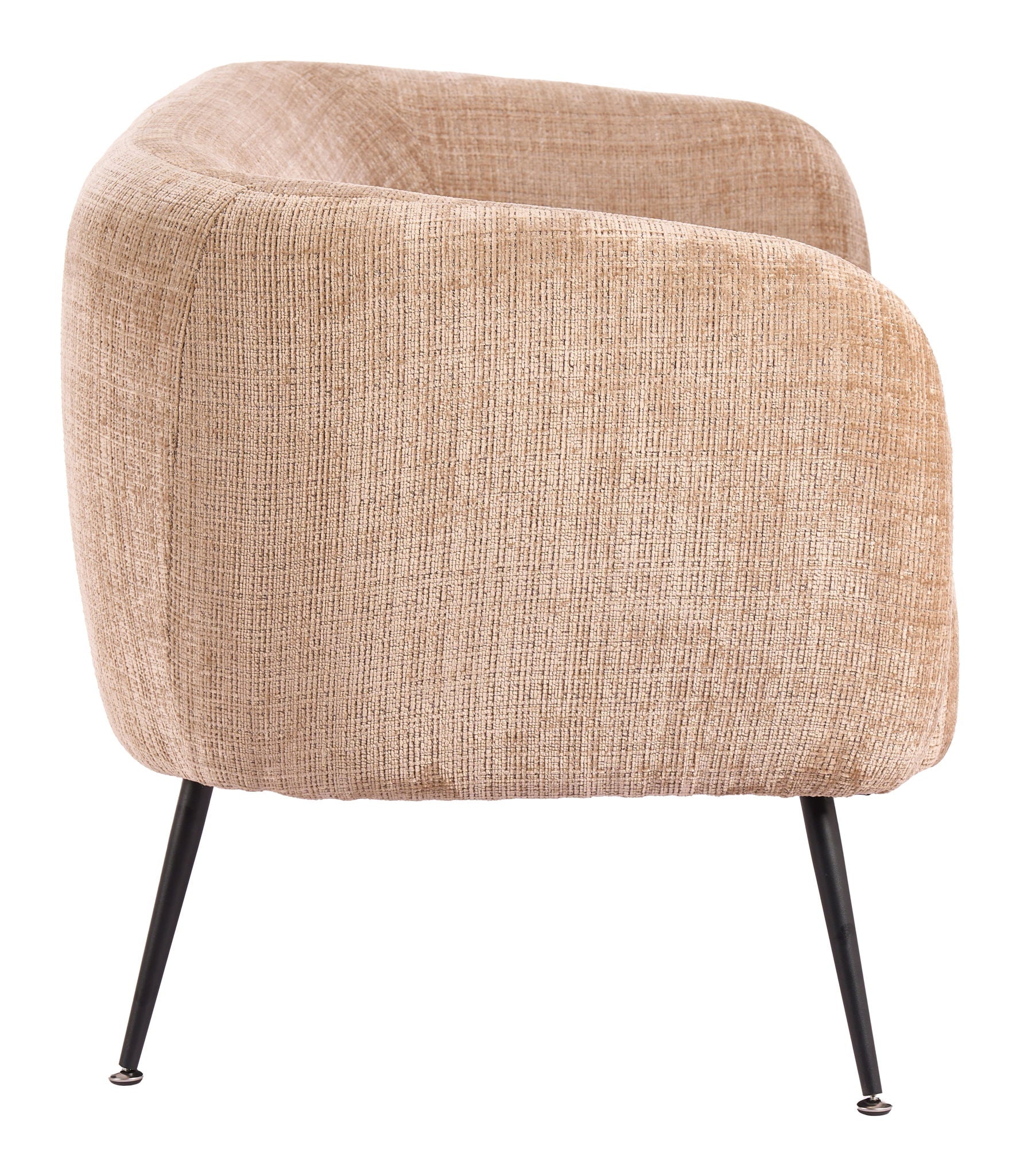 Racine - Loveseat - Linen Beige / Brown