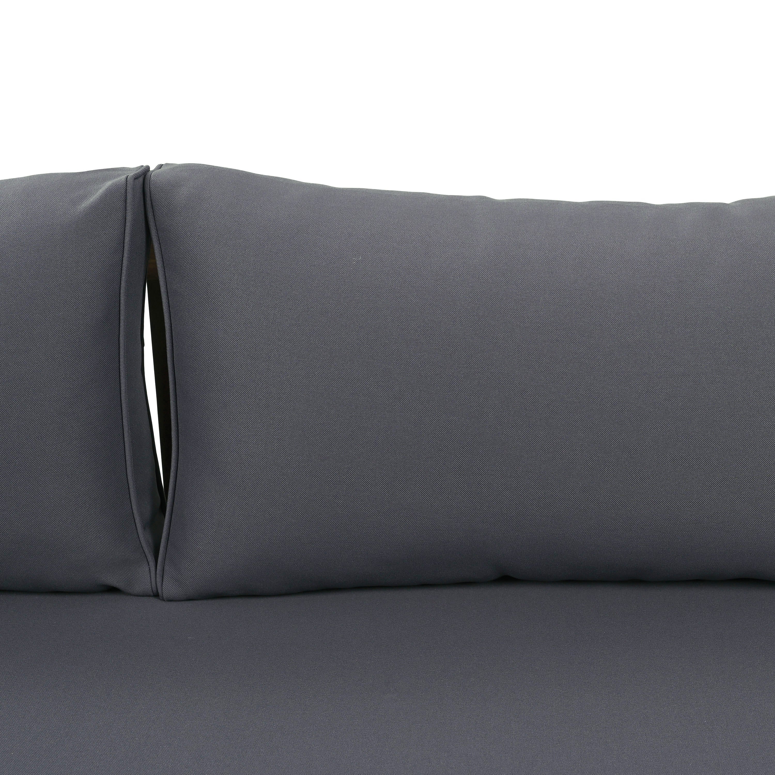 Claremont 3-seater day bed, grey