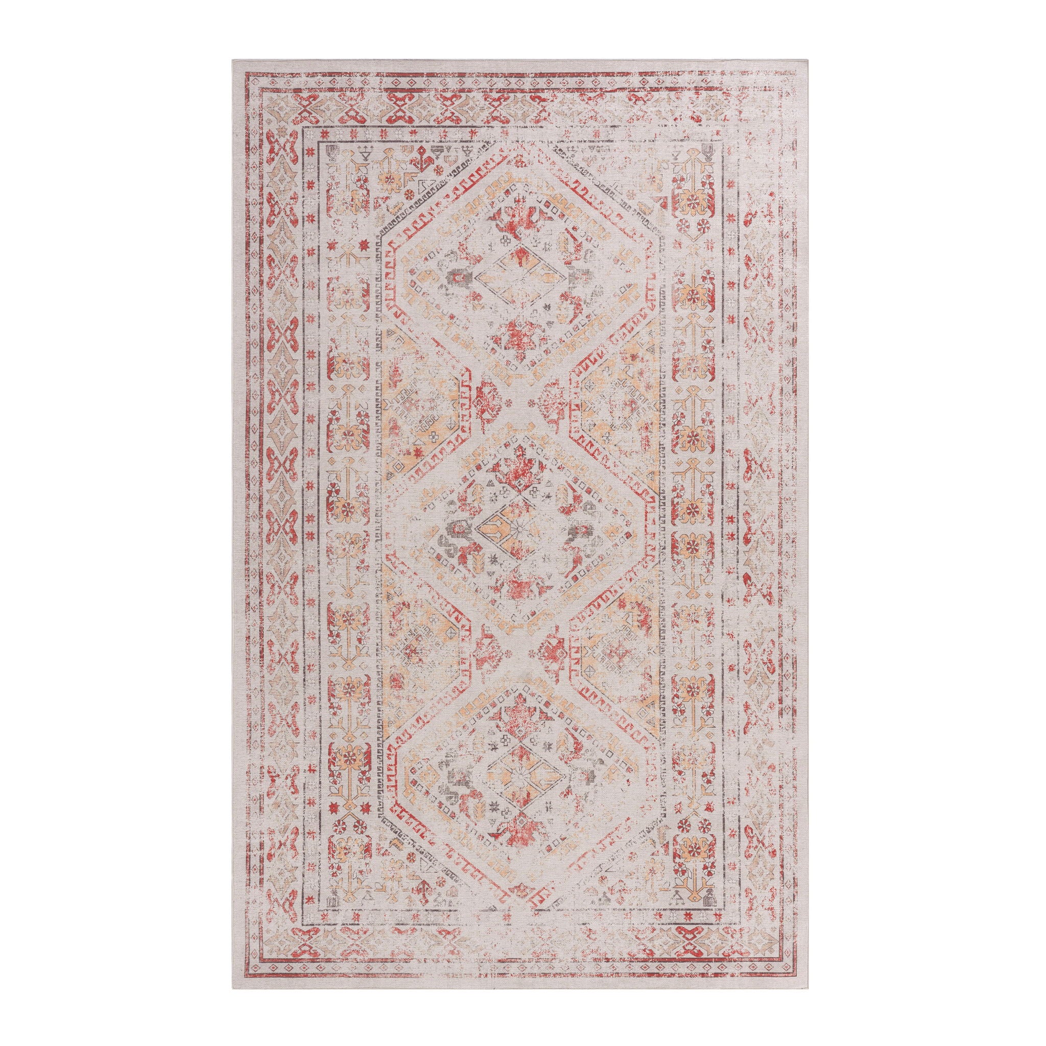Maval - 8' X 10' Washable Area Rug - Beige