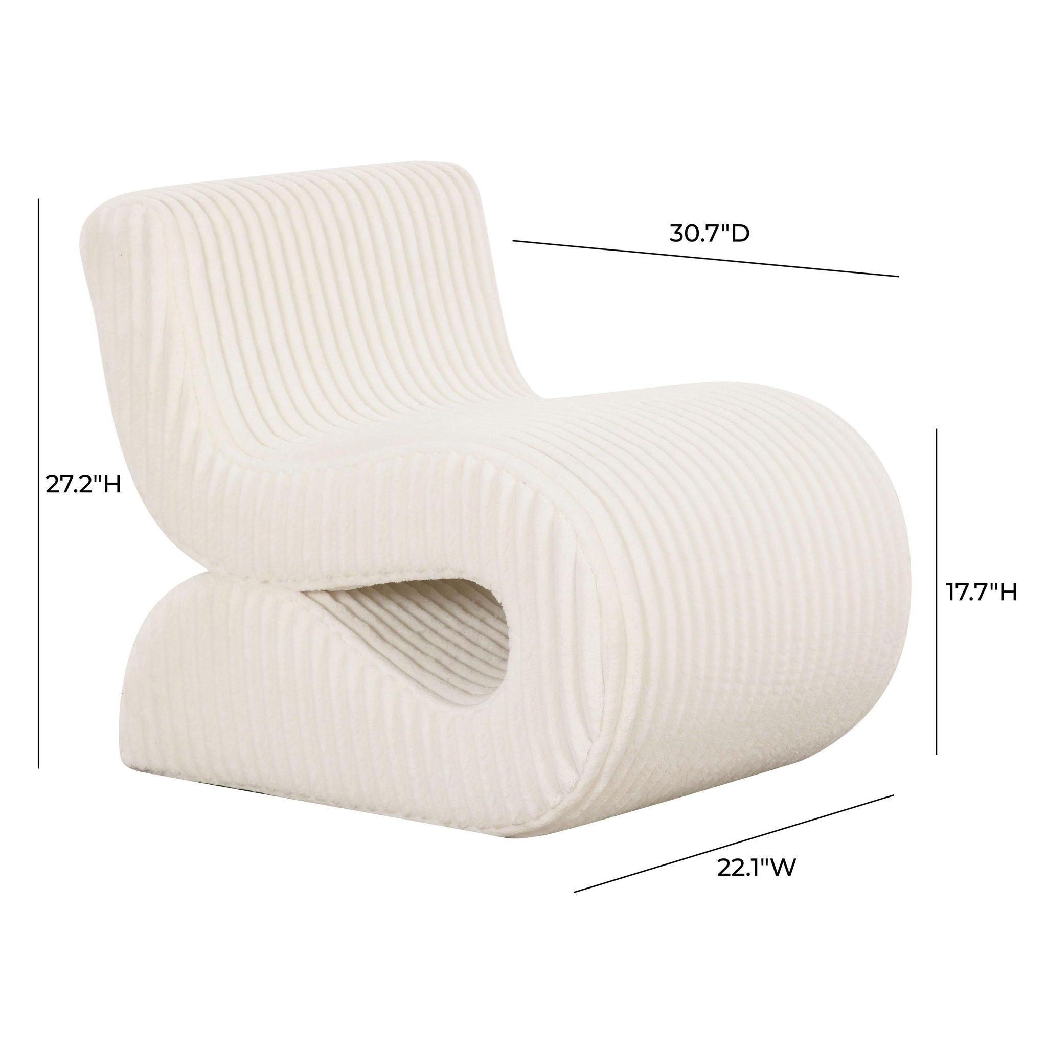 Senna - Oversized Corduroy Accent Chair