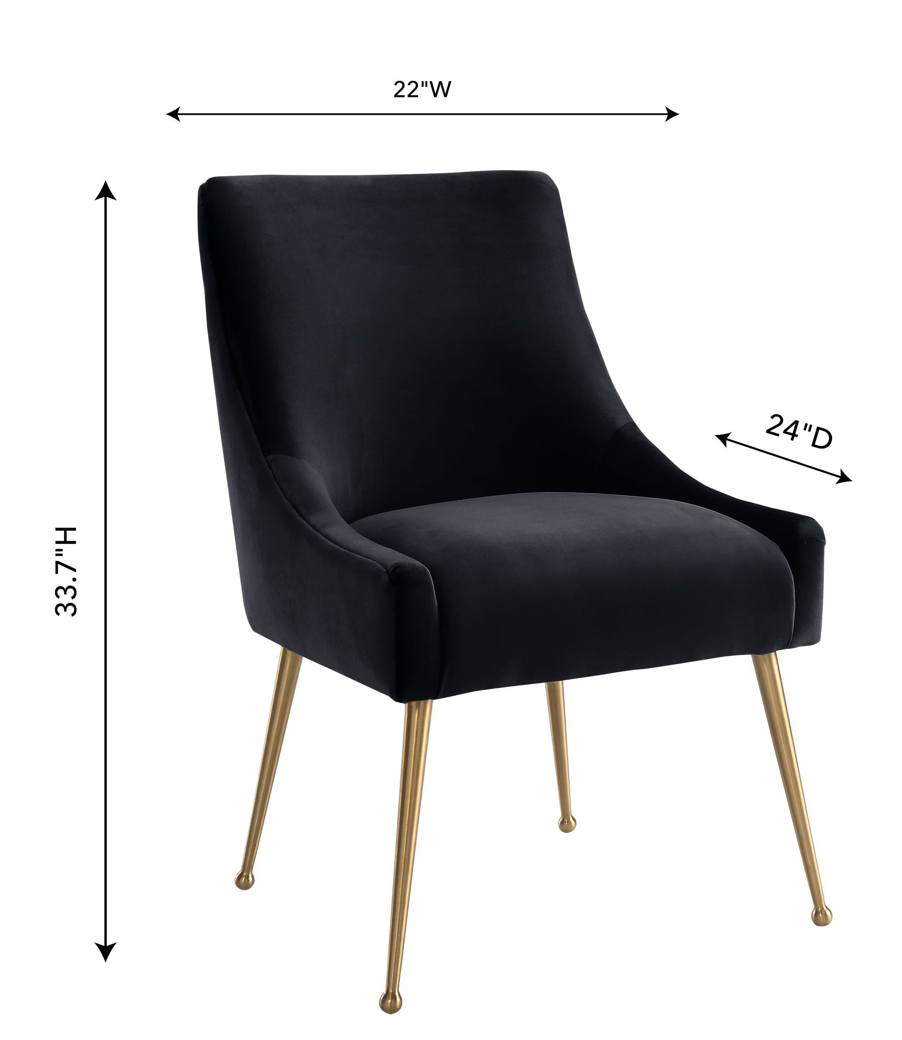 Beatrix - Velvet Side Chair