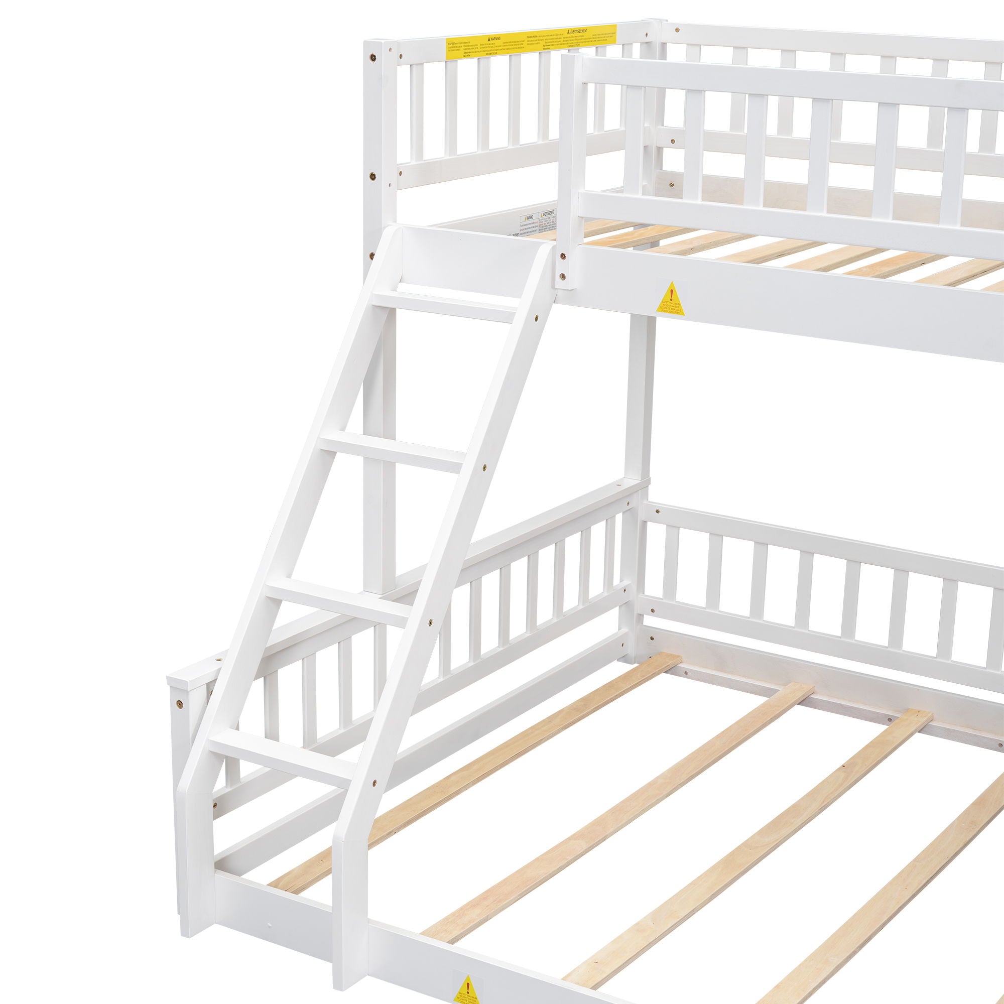 Bunk Bed With Ladder And Guardrails