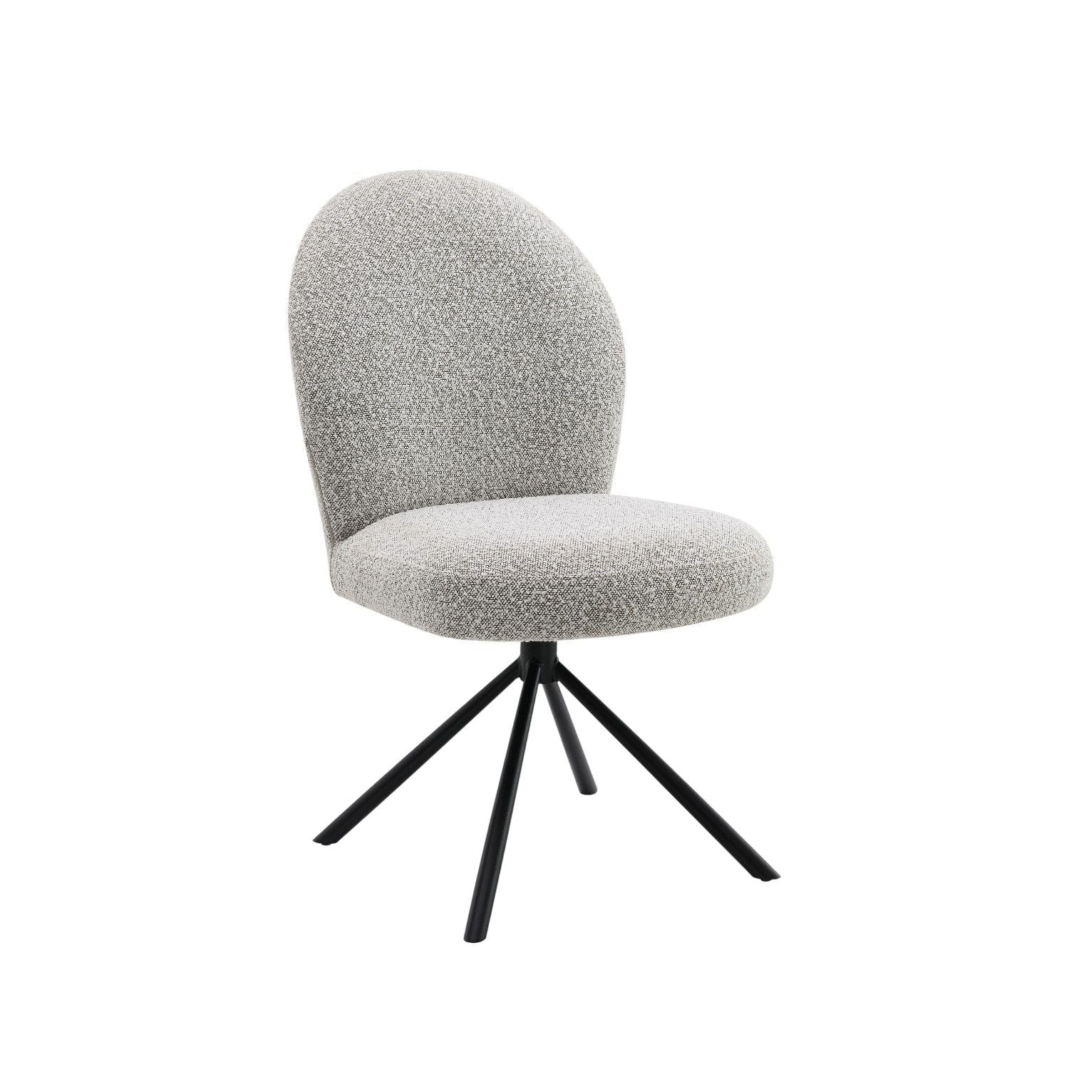 Side Chair With Swivel (Set of 2) - Gray