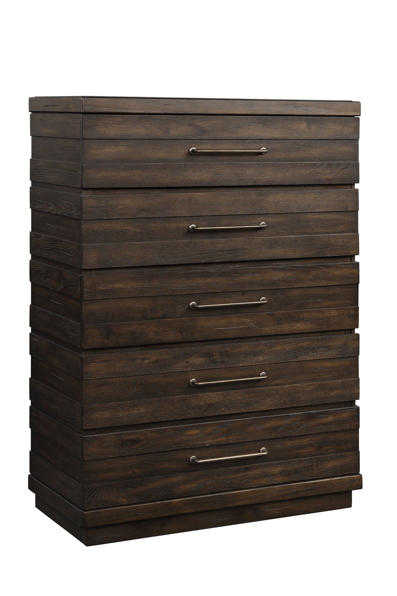 Indutrial Farmhouse 5 Drawer Chest - Brown - Best Buy Furniture