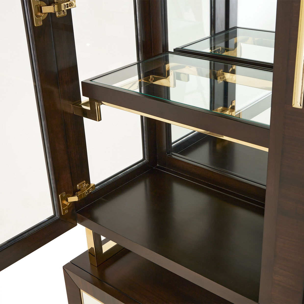 Belmont Place - China Cabinet - Espresso - Best Buy Furniture