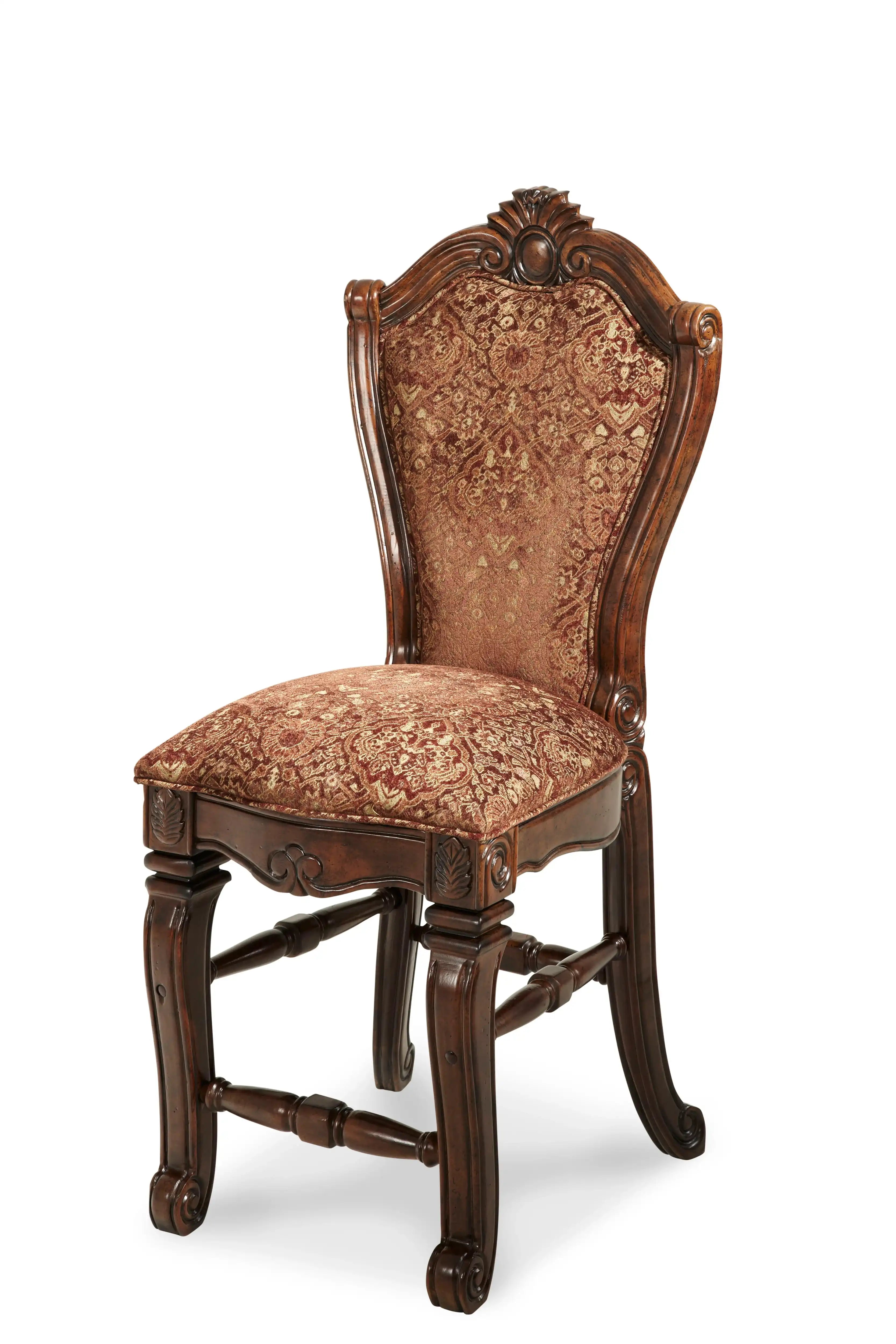 Windsor Court - Counter Height Chair - Vintage Fruitwood