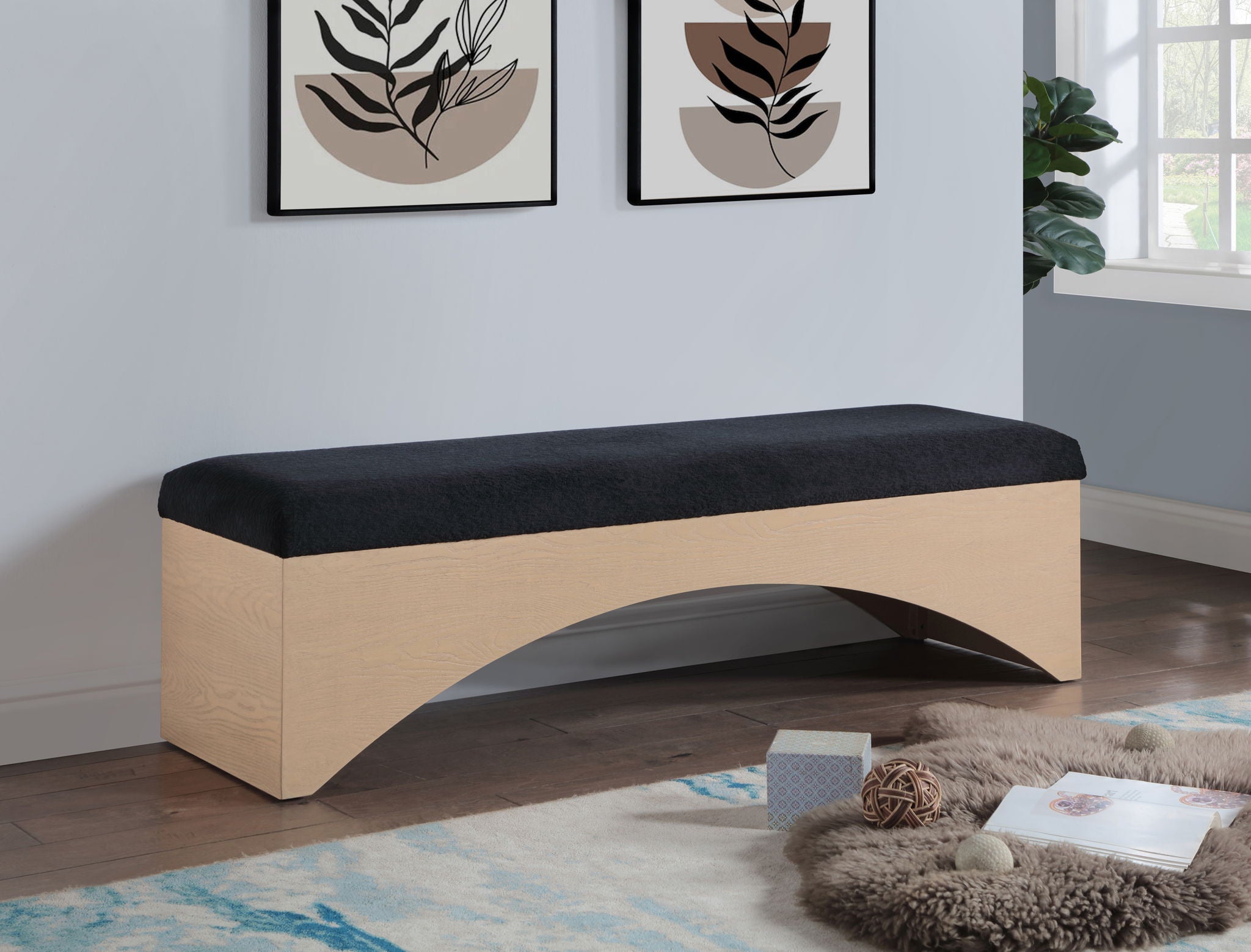 Lawson - Bench With Natural Base