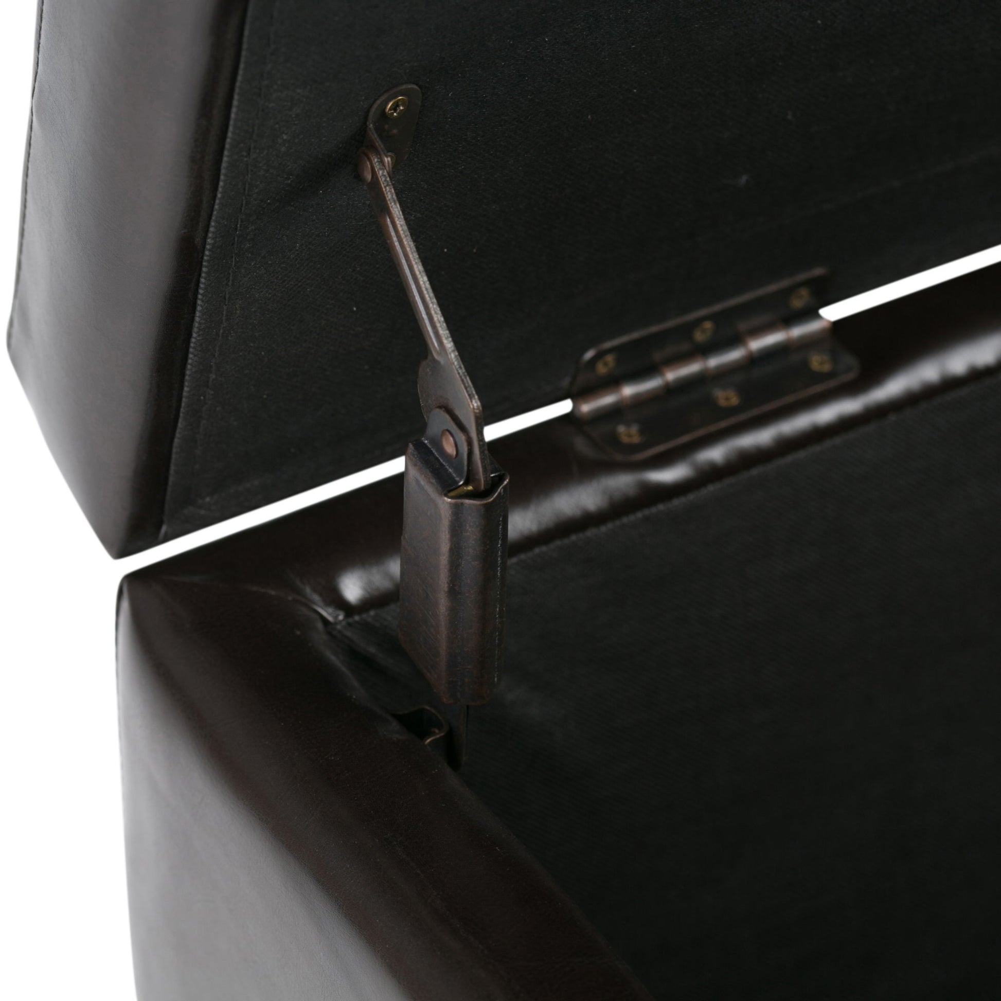 Hamilton - Storage Ottoman - Coffee Brown - Best Buy Furniture