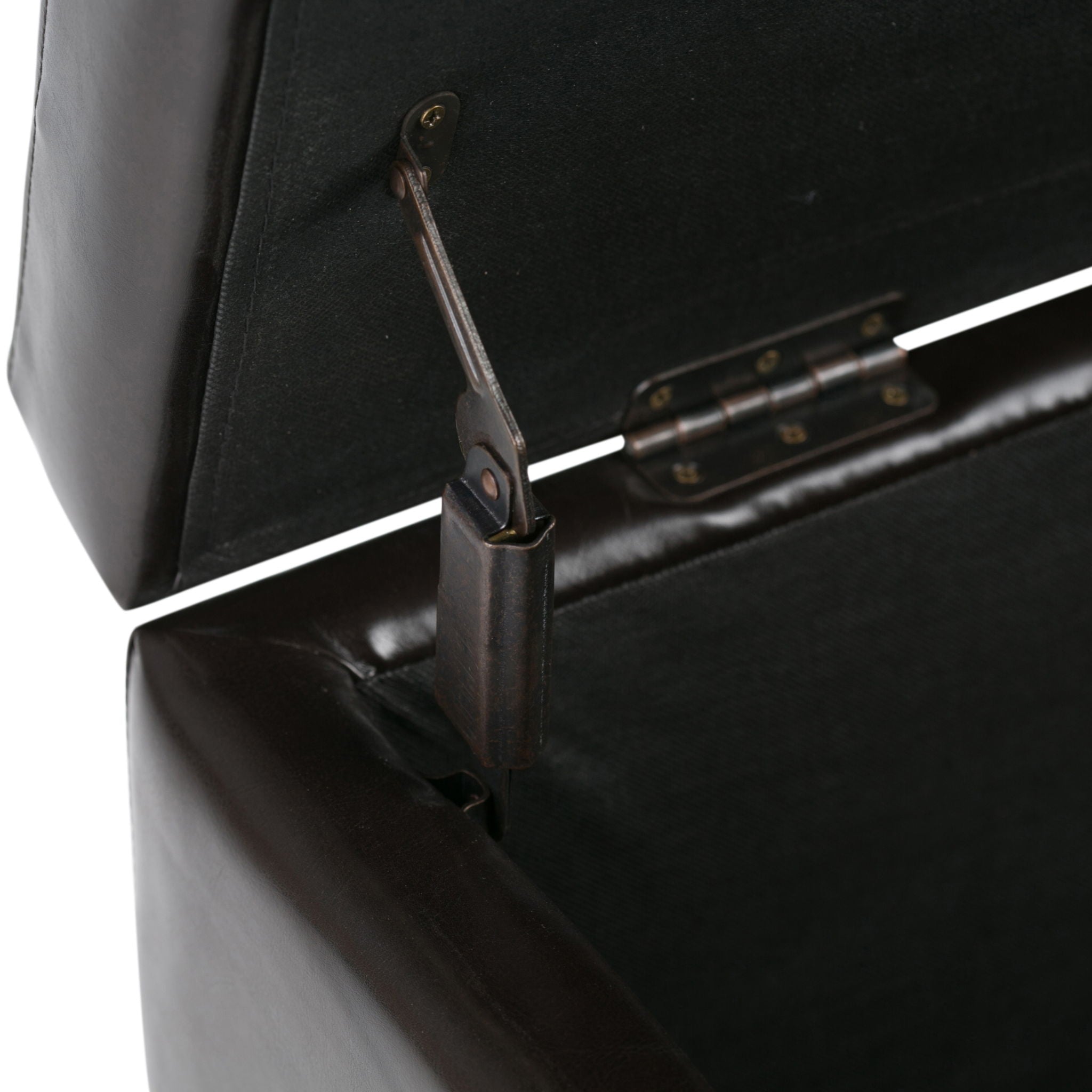 Hamilton - Storage Ottoman - Coffee Brown - Best Buy Furniture