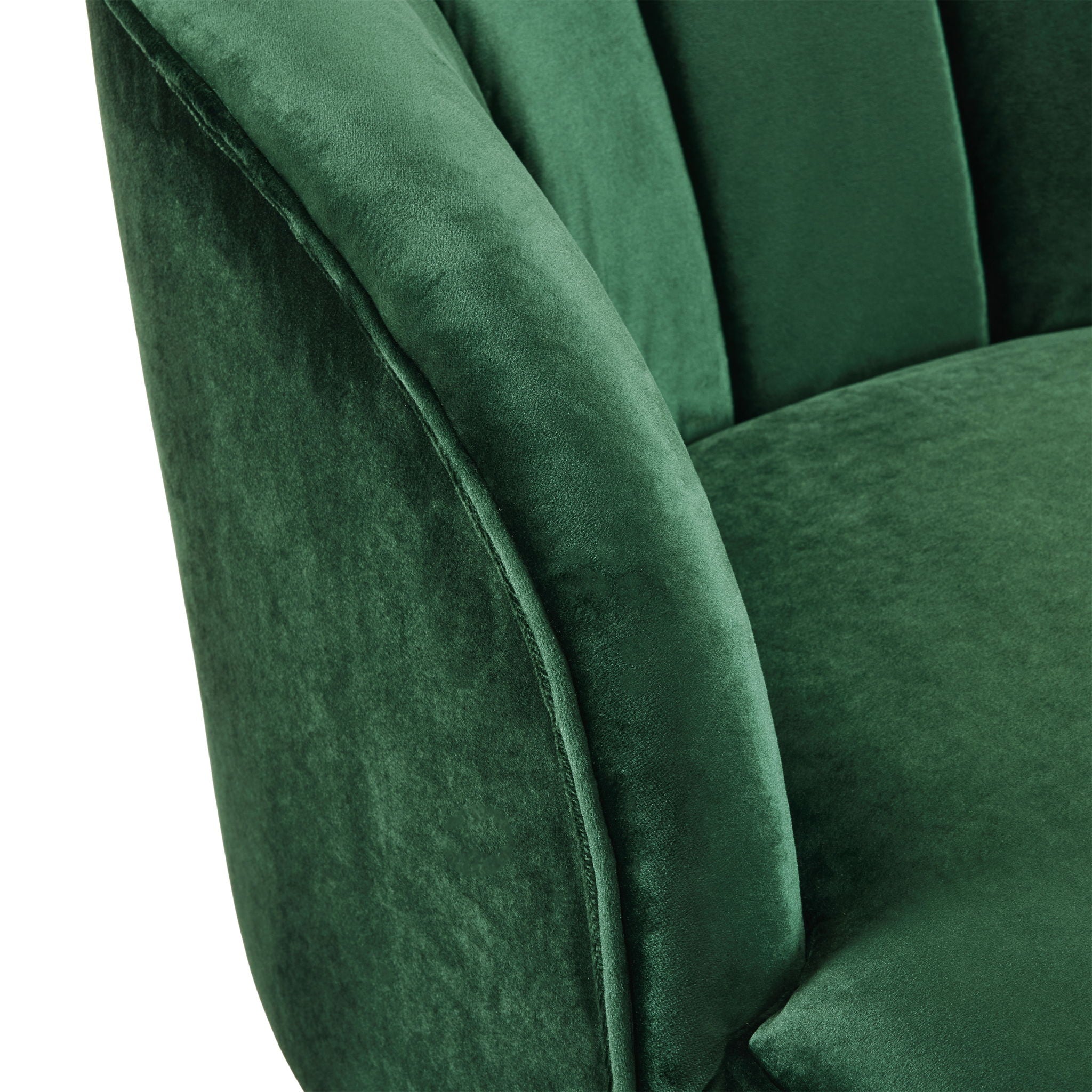 Elegant Upholstered Barrel Accent Chair With Wooden Legs