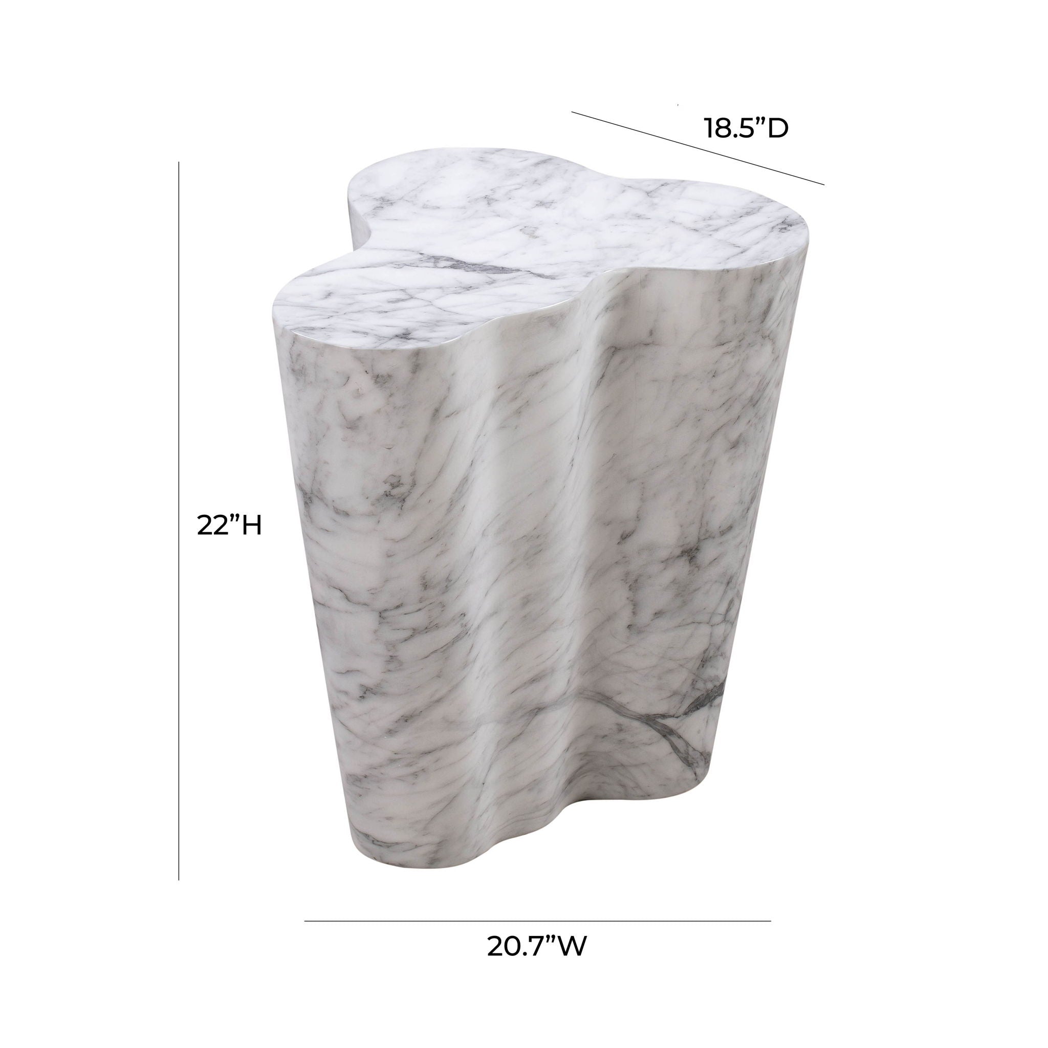 Slab - Marble Side Table
